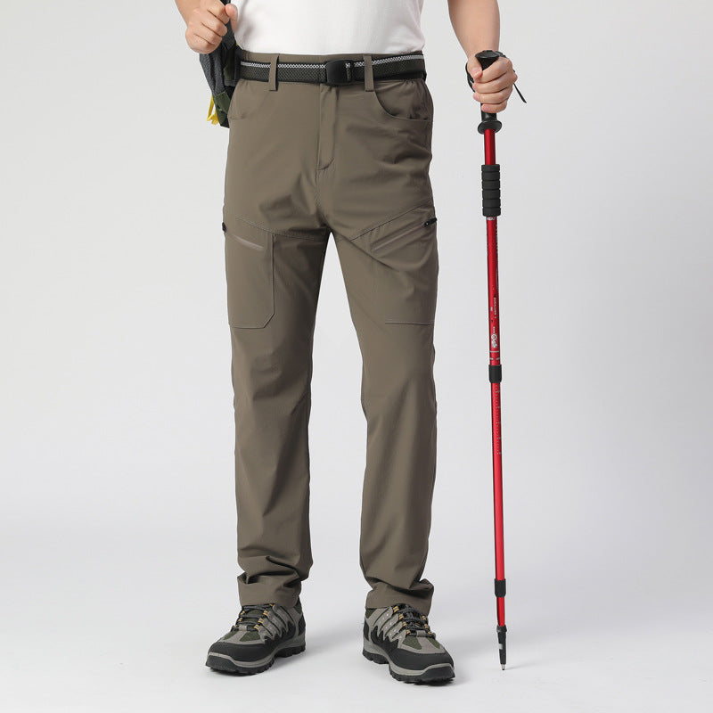 Outdoor Work Pants For Hiking Waterproof Stretchy Breathable With Multiple Pockets
