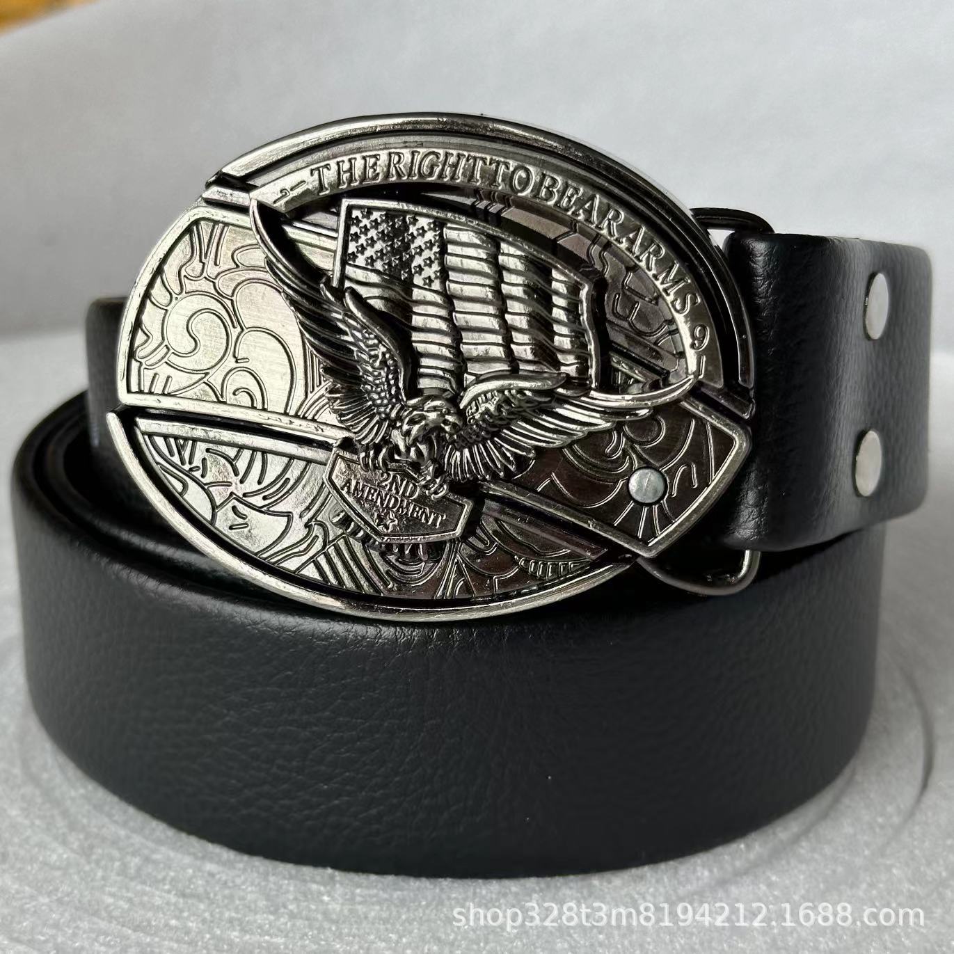 Smooth Buckle For Self-defense Trendy Punk-style Belt Buckle With A Distinctive Look