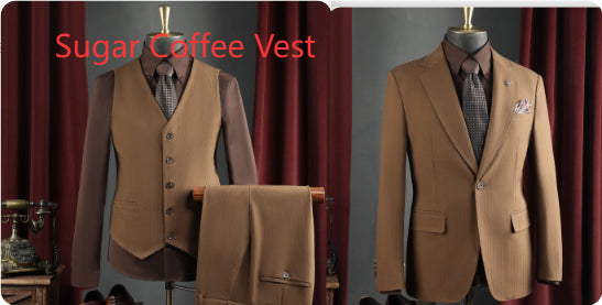 Stylish Casual And Sophisticated Striped Mens Suit Set