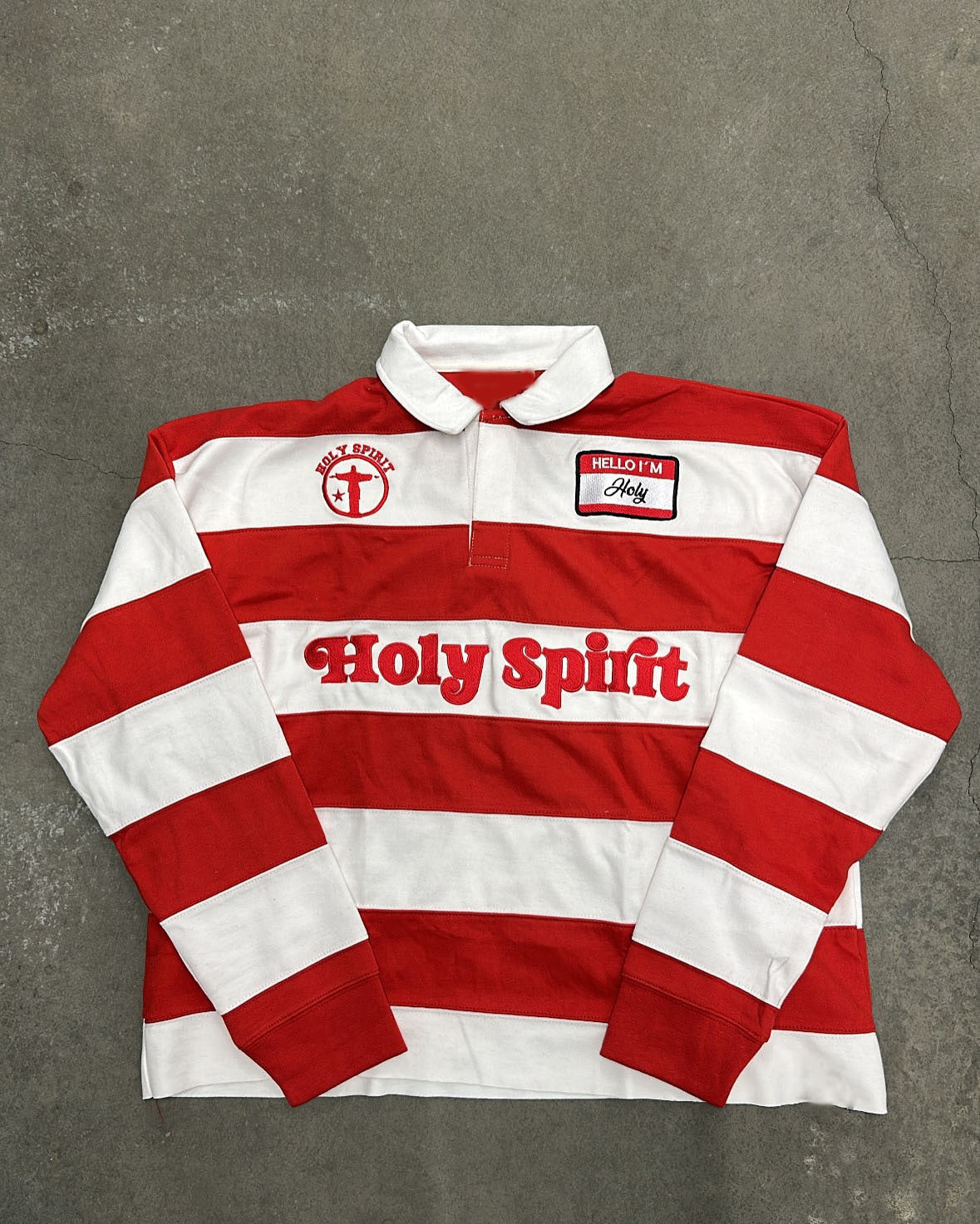 Retro Striped T-shirt With Letter Embroidery Top