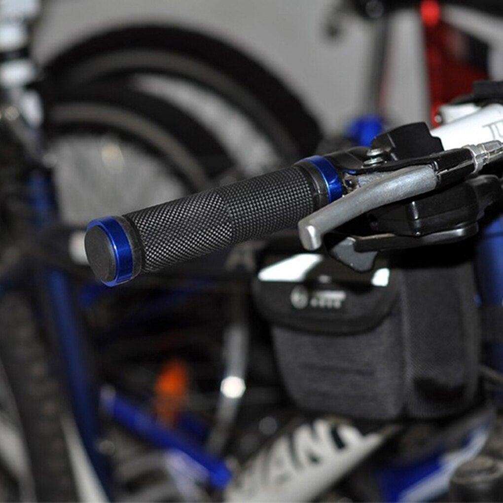 1 pair Road Cycling Handlebar Grips Anti-Skid Rubber Bicycle Grips Mountain Bike Lock On Bicycle Handlebars End Grips Handle Grip With Aluminum Lock Bike Grip For Scooter Cruiser Tricycle Wheel Chair Mountain Road Urban Foldable Bike