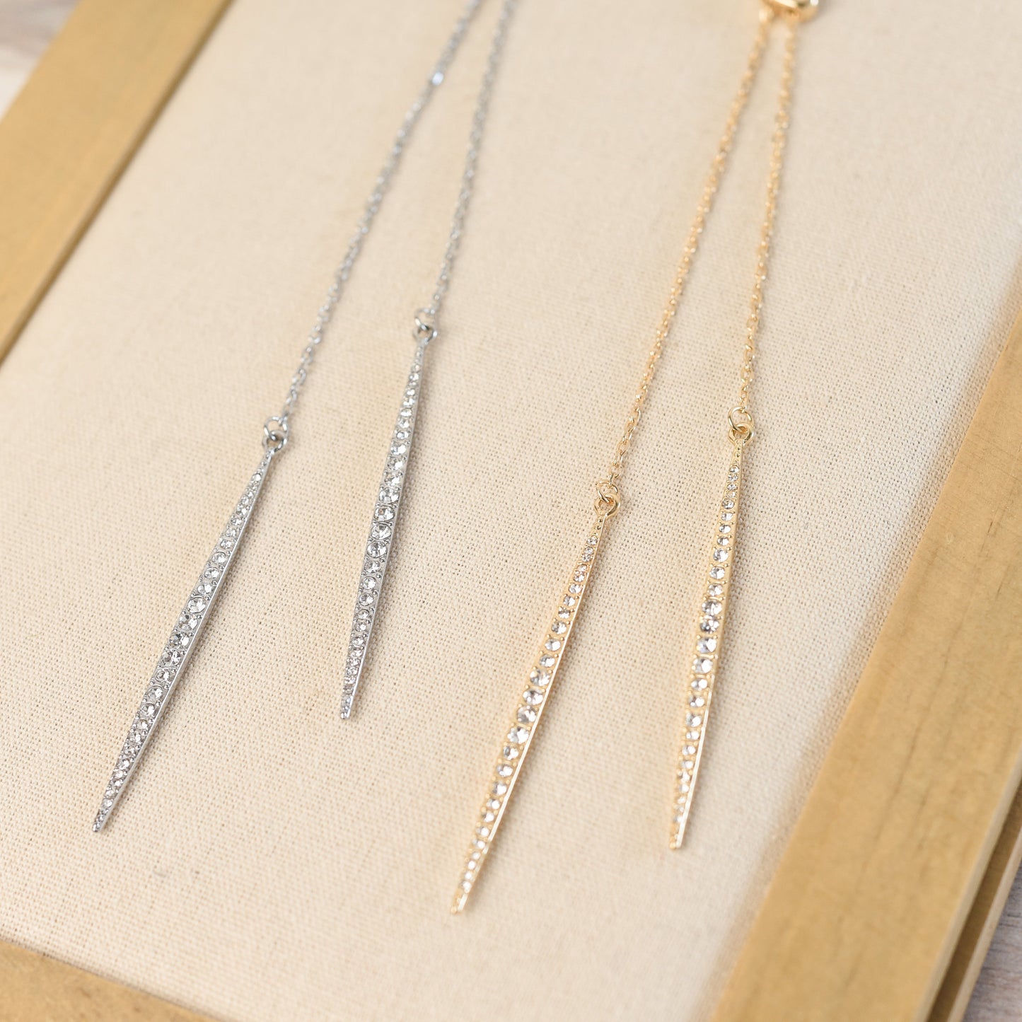 Pave Lariat-Kette
