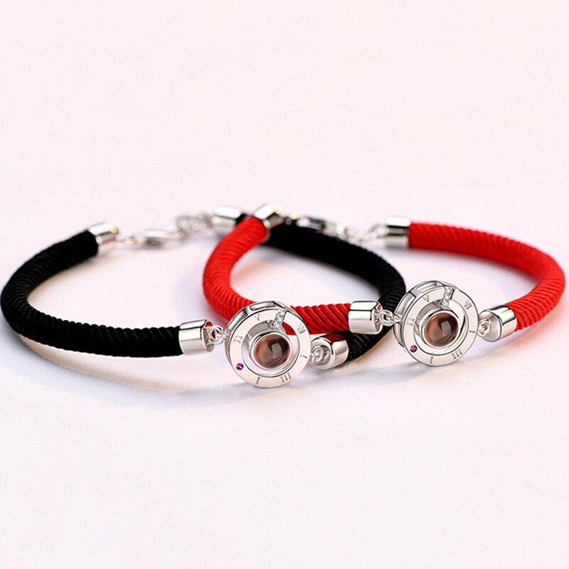 100 Languages I Love You Couple Bracelets Braided Rope Bracelet Bangle Bracelet Languages Couple Bracelets For Boyfriend And Girlfriend Matching Love Bracelets For Couples I love You Gifts For Him And Her