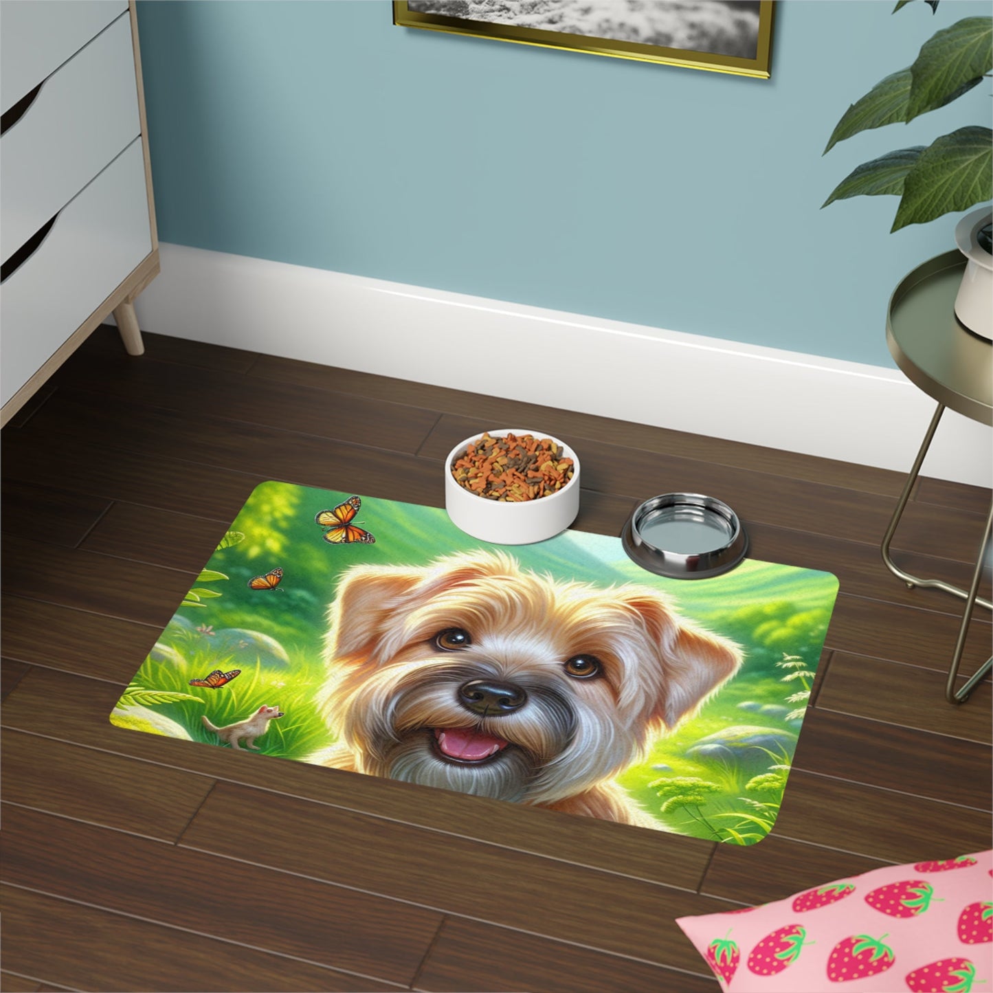 Tapis antidérapant pour animaux de compagnie – Tapis d'alimentation étanche pour chiens