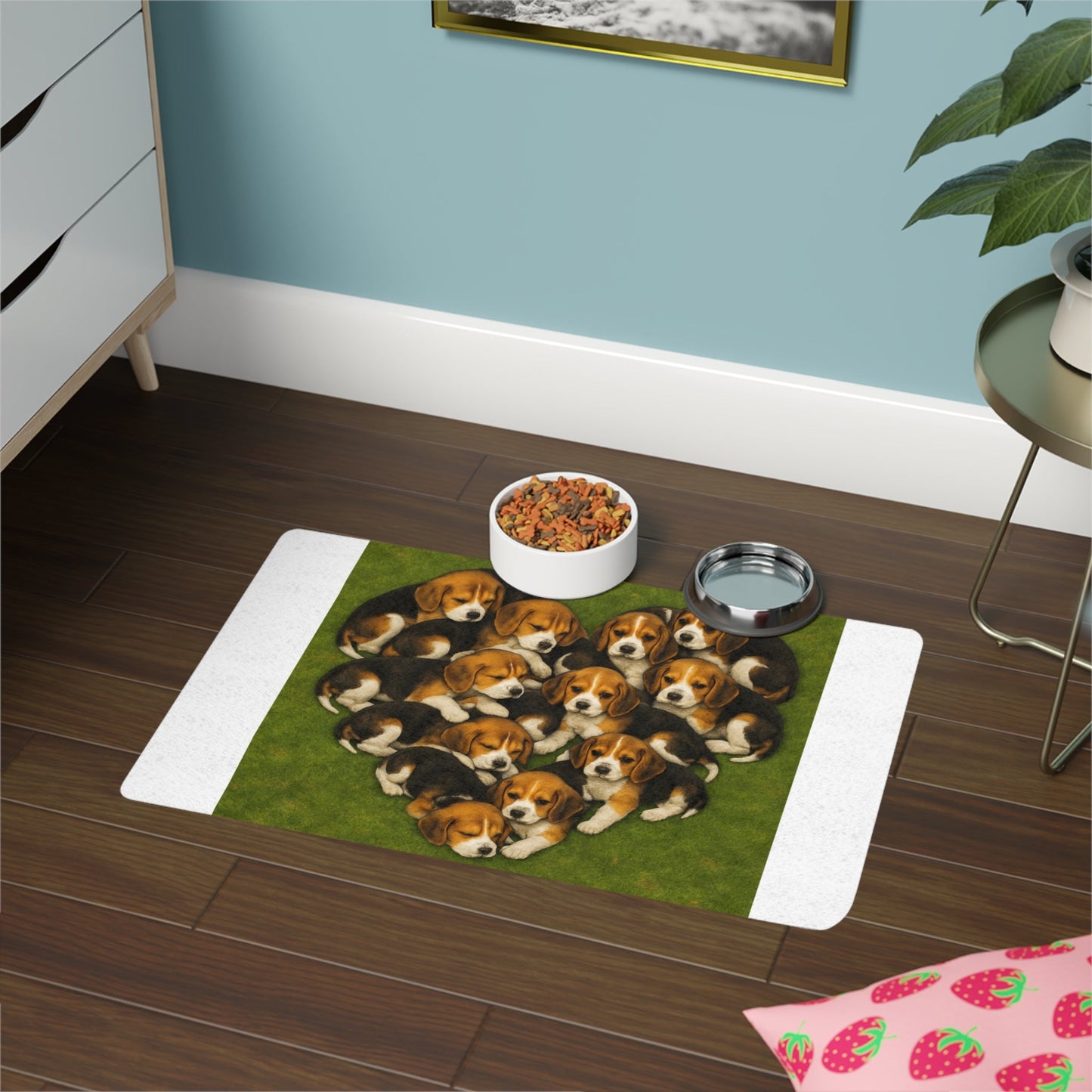 Tapis antidérapant pour animaux de compagnie – Tapis d'alimentation étanche pour chiens