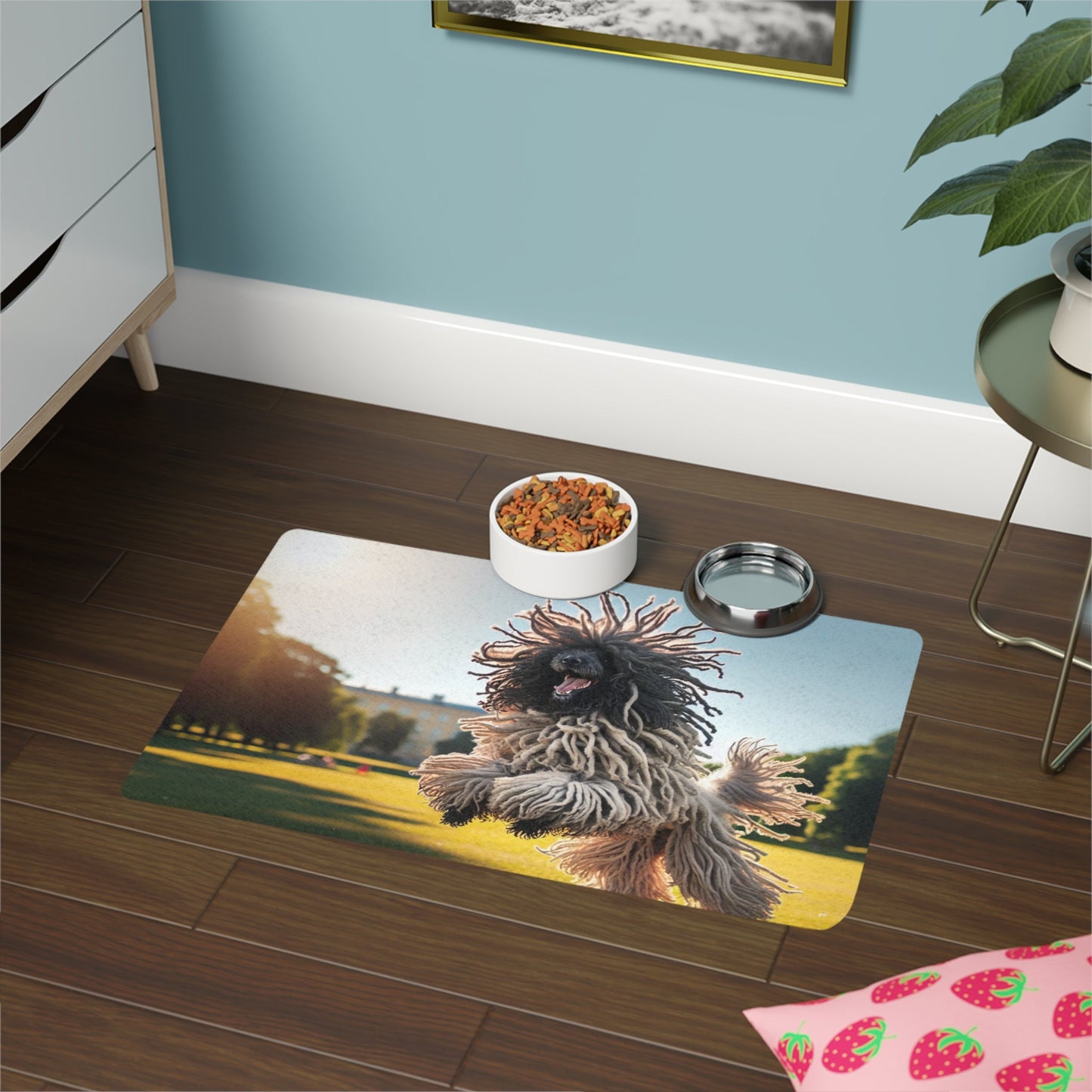 Tapis antidérapant pour animaux de compagnie – Tapis d'alimentation étanche pour chiens
