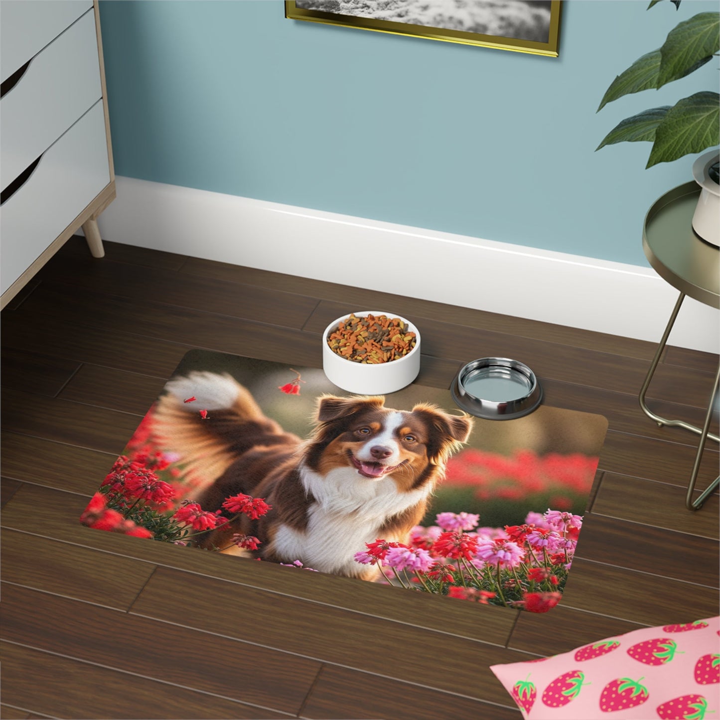 Tapis antidérapant pour animaux de compagnie – Tapis d'alimentation étanche pour chiens