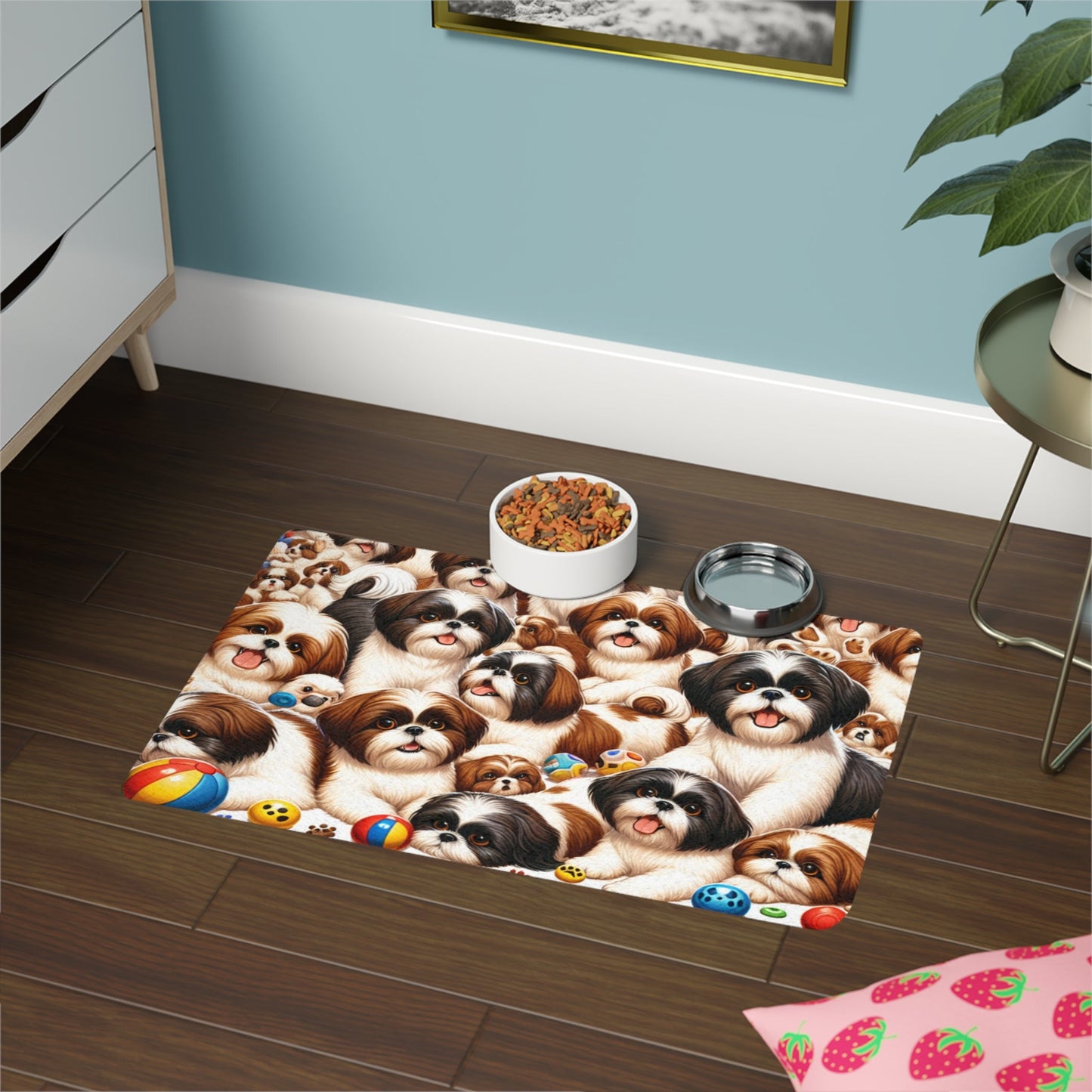 Tapis antidérapant pour animaux de compagnie – Tapis d'alimentation étanche pour chiens