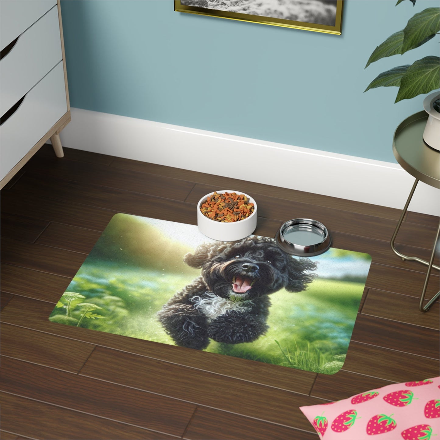 Tapis antidérapant pour animaux de compagnie – Tapis d'alimentation étanche pour chiens