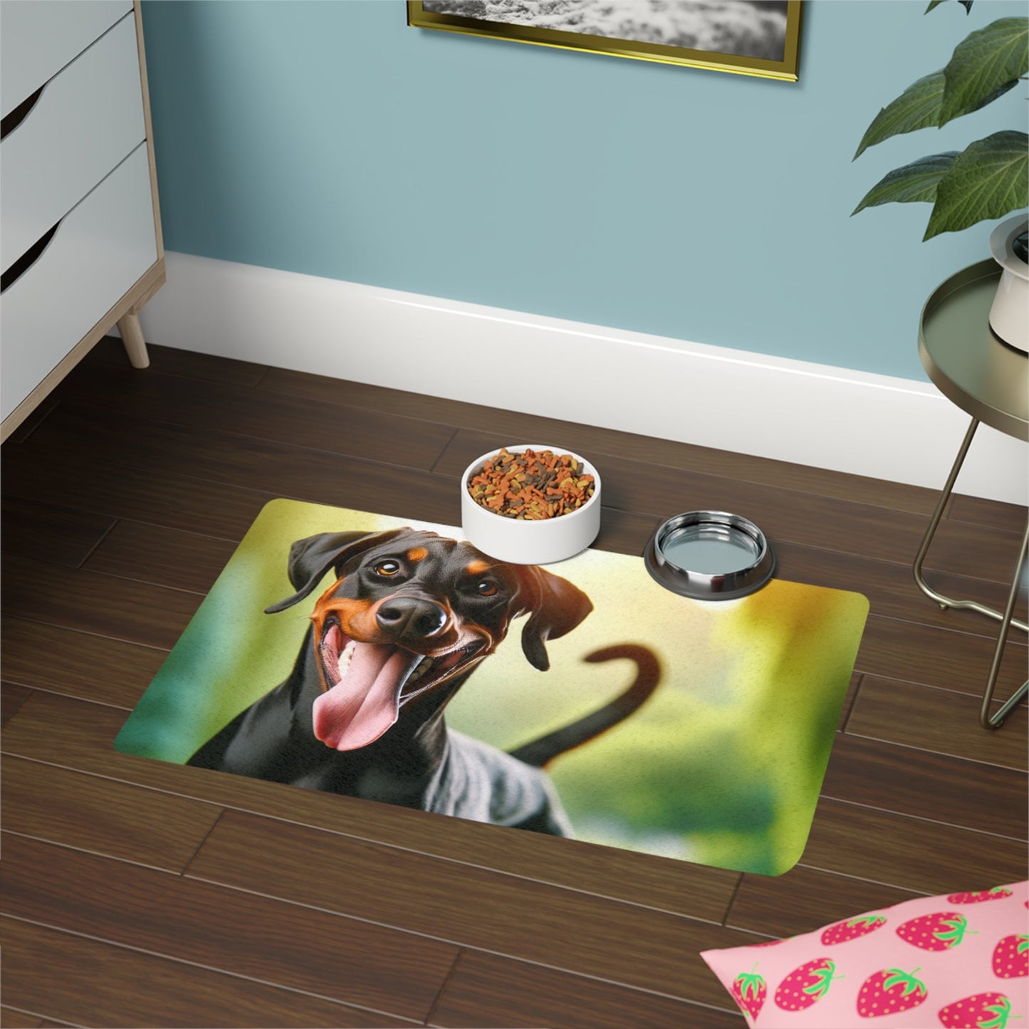 Tapis antidérapant pour animaux de compagnie – Tapis d'alimentation étanche pour chiens