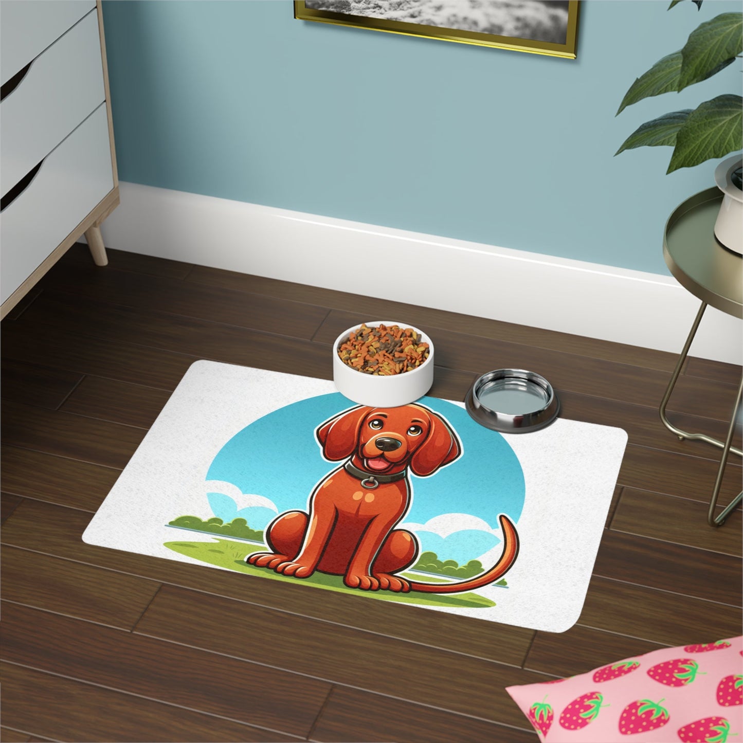 Tapis antidérapant pour animaux de compagnie – Tapis d'alimentation étanche pour chiens