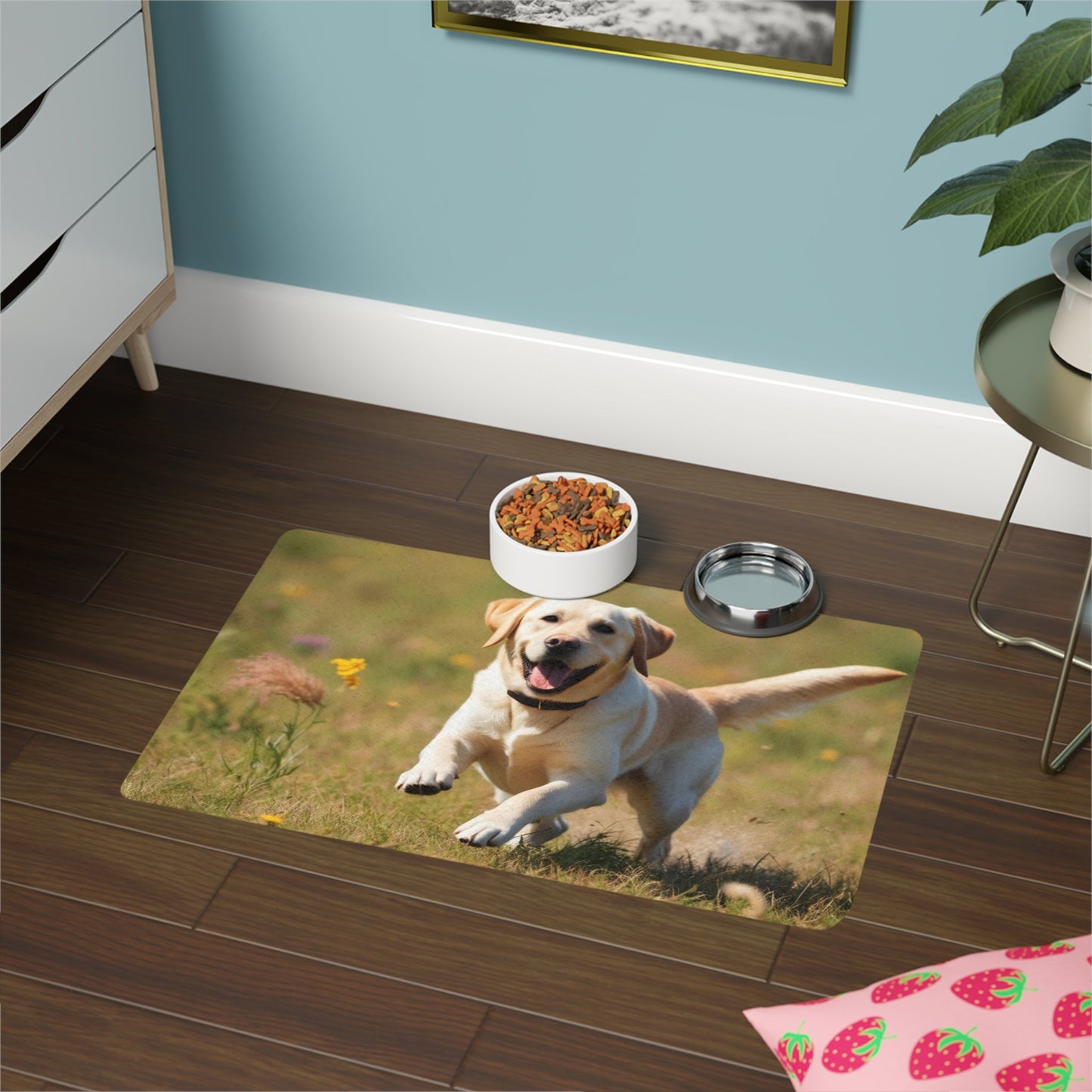 Tapis d'alimentation antidérapant pour animaux de compagnie – Tapis étanche pour chiens