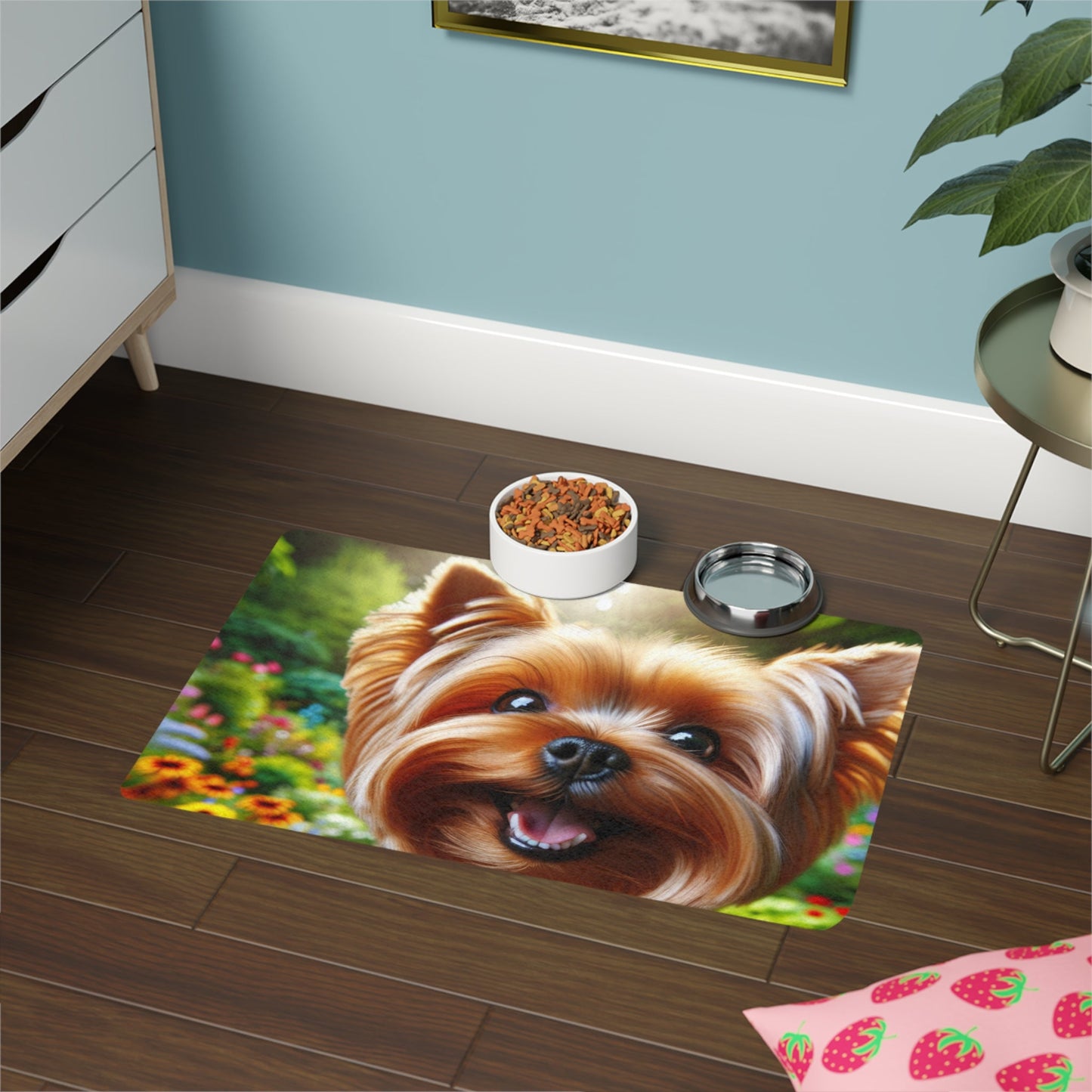 Tapis antidérapant pour animaux de compagnie – Tapis d'alimentation étanche pour chiens