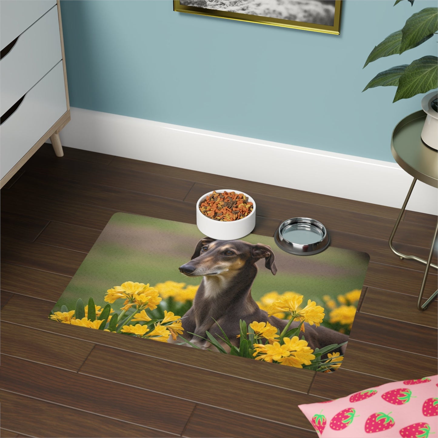 Tapis antidérapant pour animaux de compagnie – Tapis d'alimentation étanche pour chiens