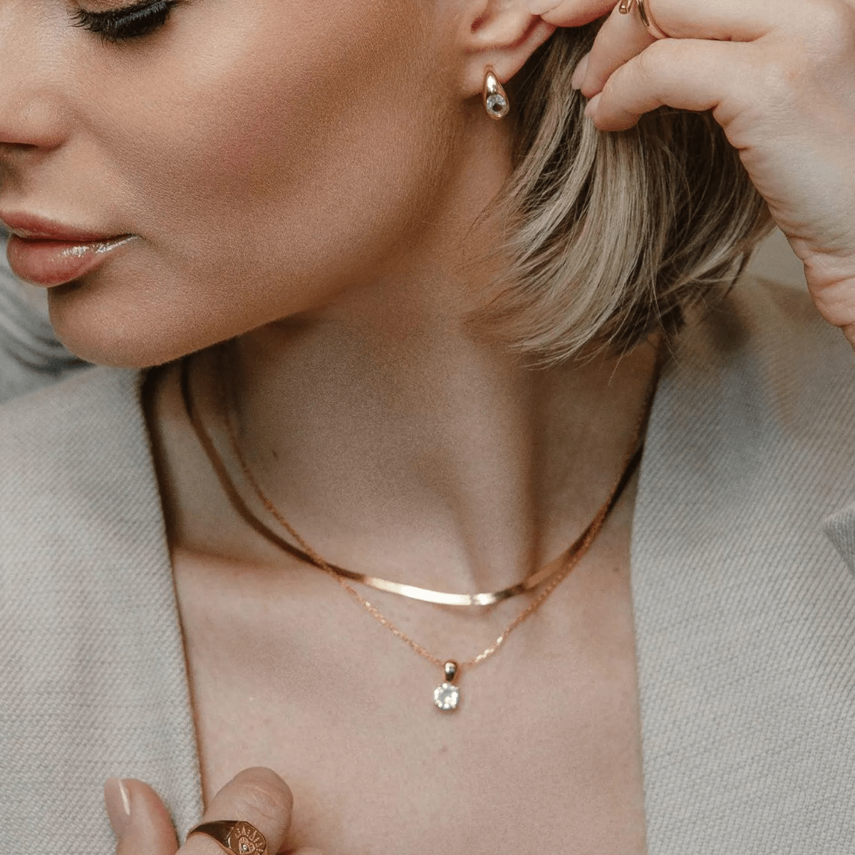 Quinn Vermeil Earrings - ThisandThatShoppe