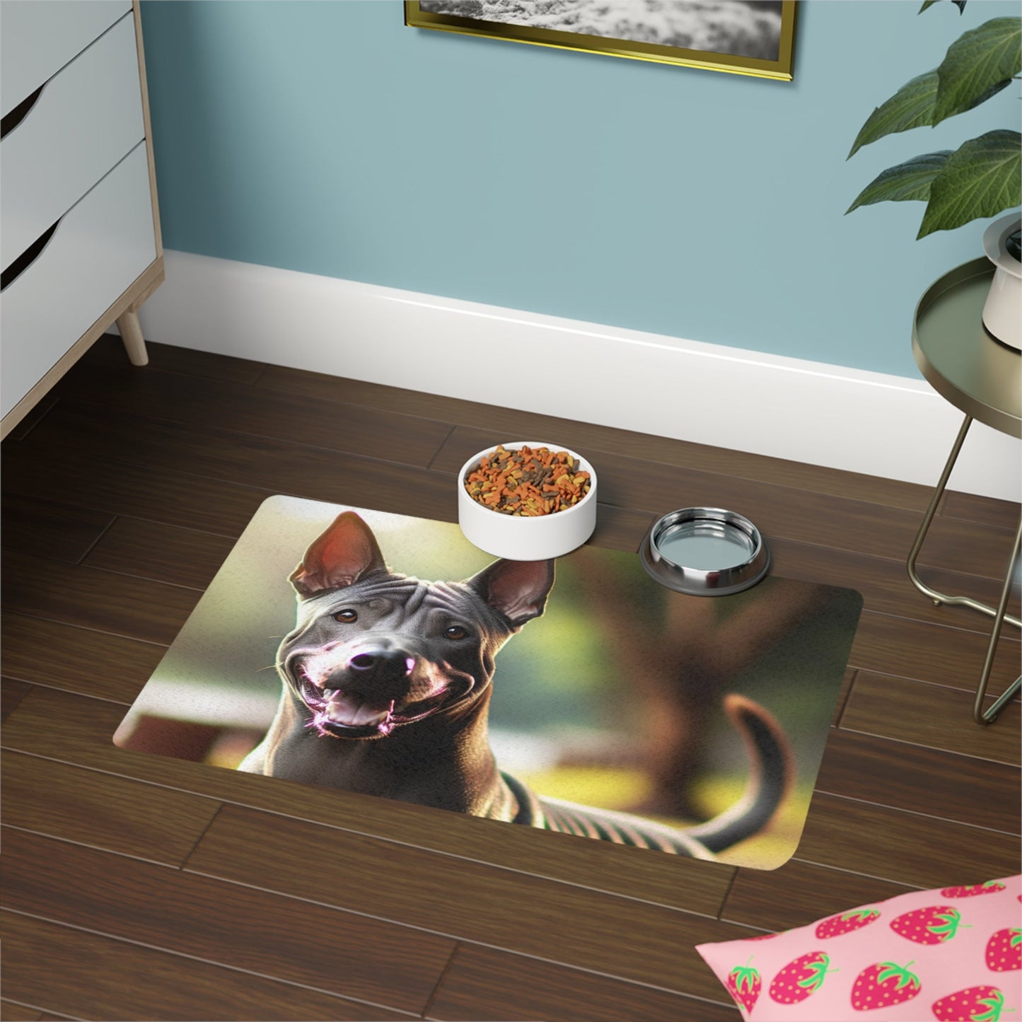 Tapis antidérapant pour animaux de compagnie – Tapis d'alimentation étanche pour chiens