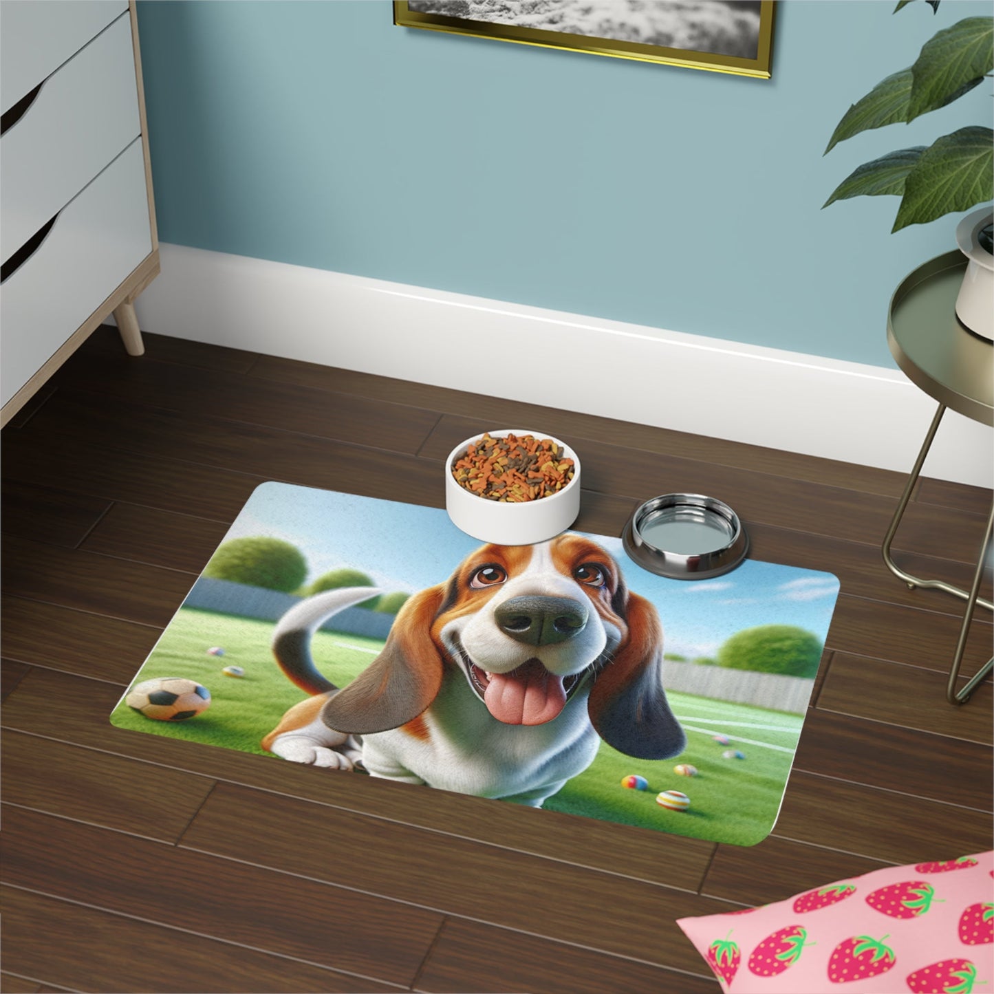 Tapis antidérapant pour animaux de compagnie – Tapis d'alimentation étanche pour chiens