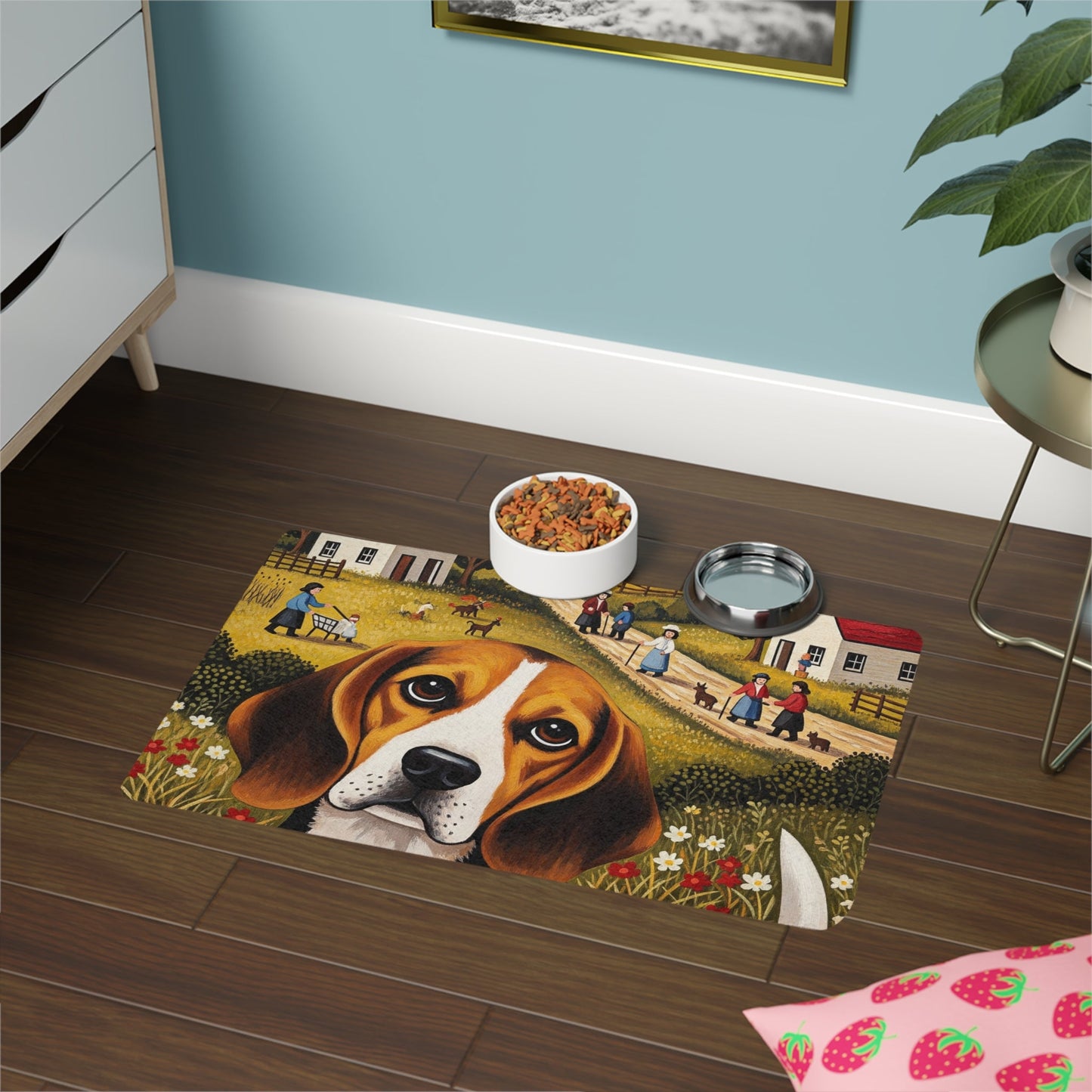 Tapis antidérapant pour animaux de compagnie – Tapis d'alimentation étanche pour chiens