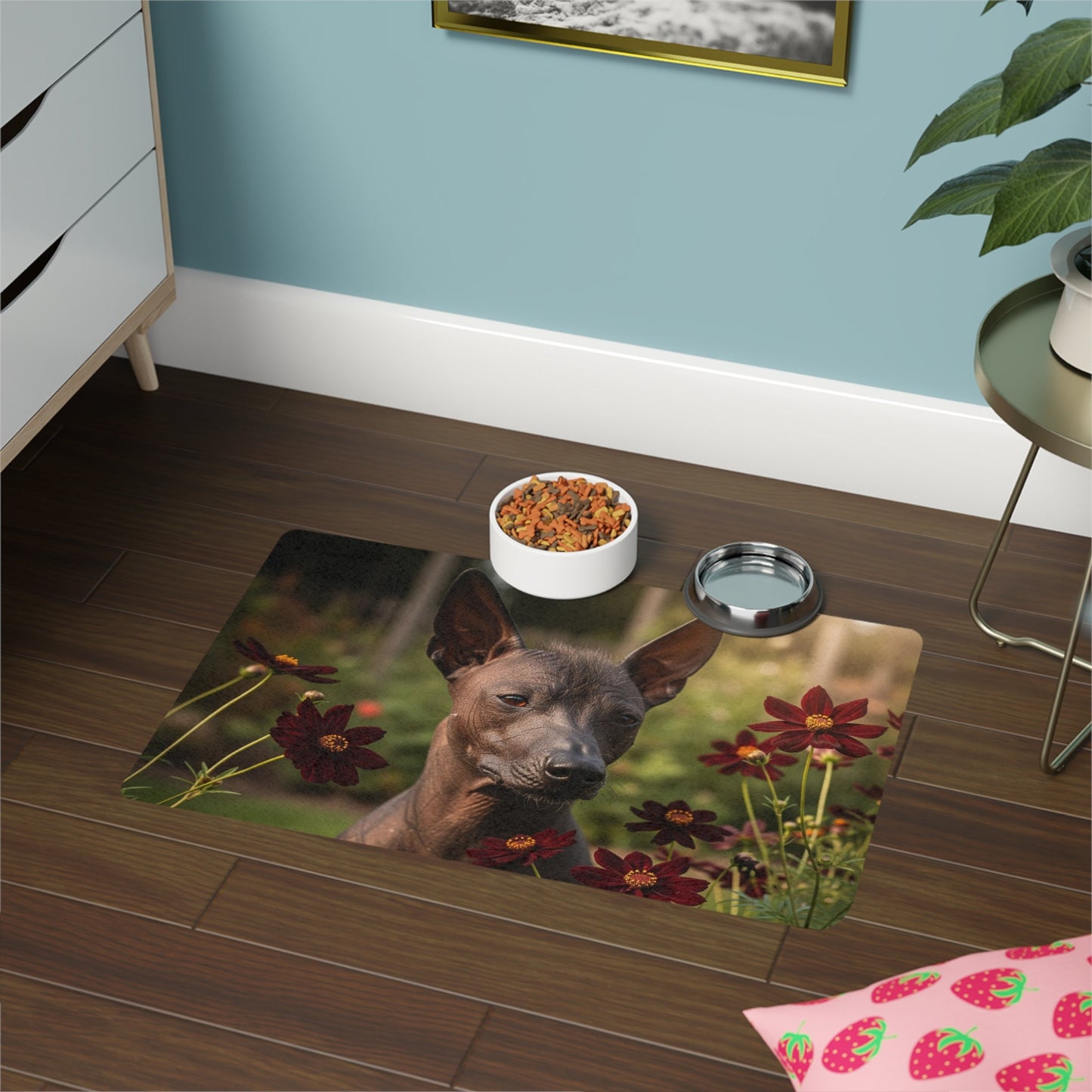 Tapis antidérapant pour animaux de compagnie – Tapis d'alimentation étanche pour chiens