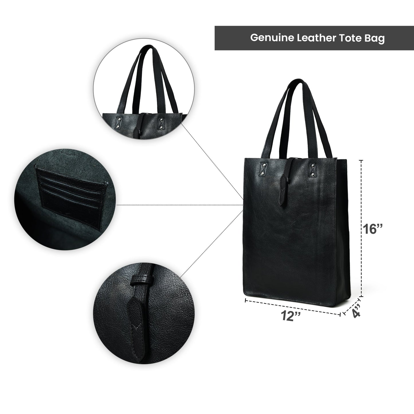 Ebony Elegance Ledertasche