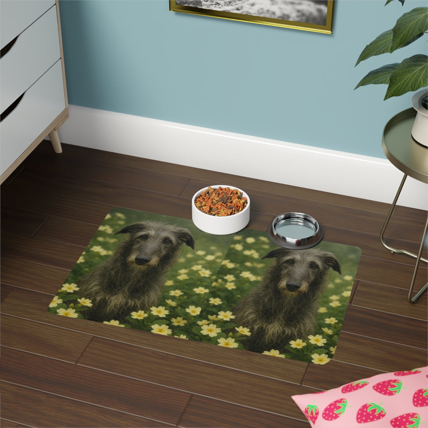 Tapis antidérapant pour animaux de compagnie – Tapis d'alimentation étanche pour chiens