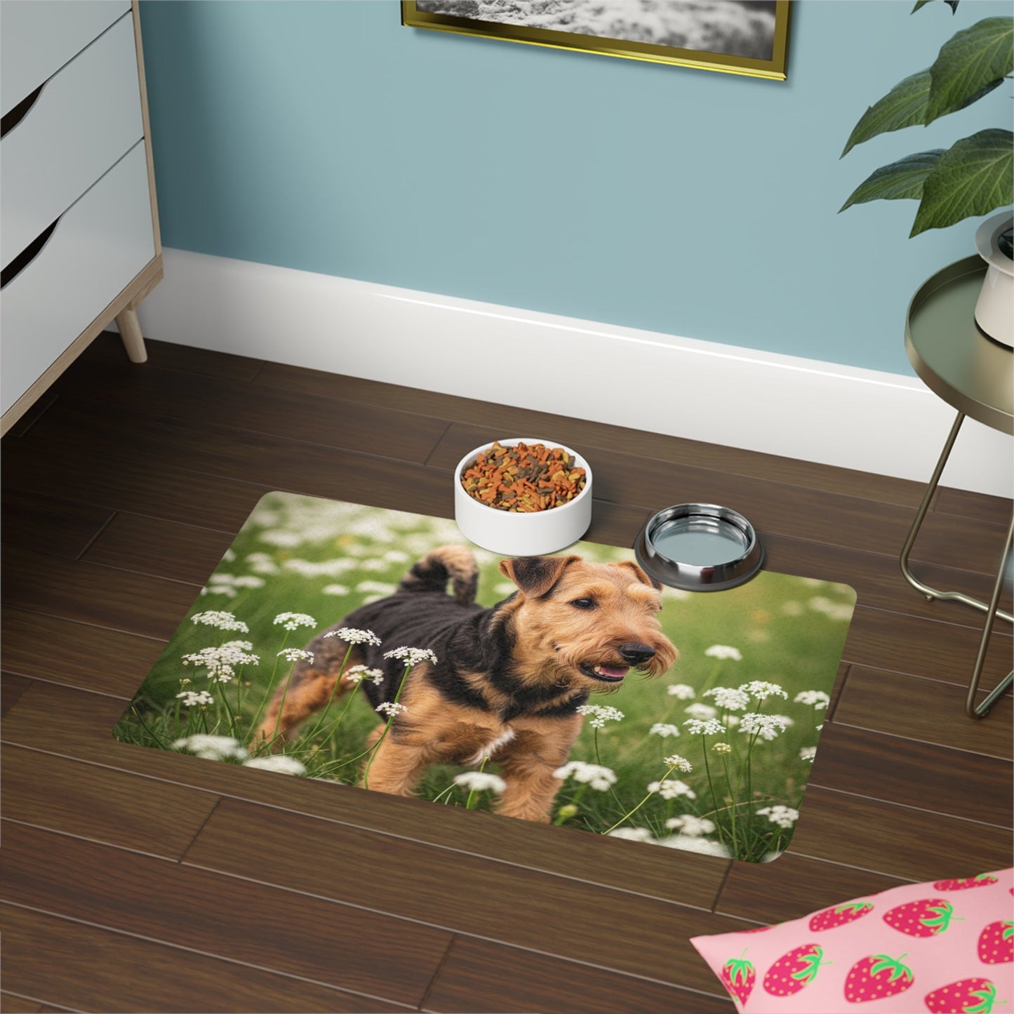 Tapis antidérapant pour animaux de compagnie – Tapis d'alimentation étanche pour chiens