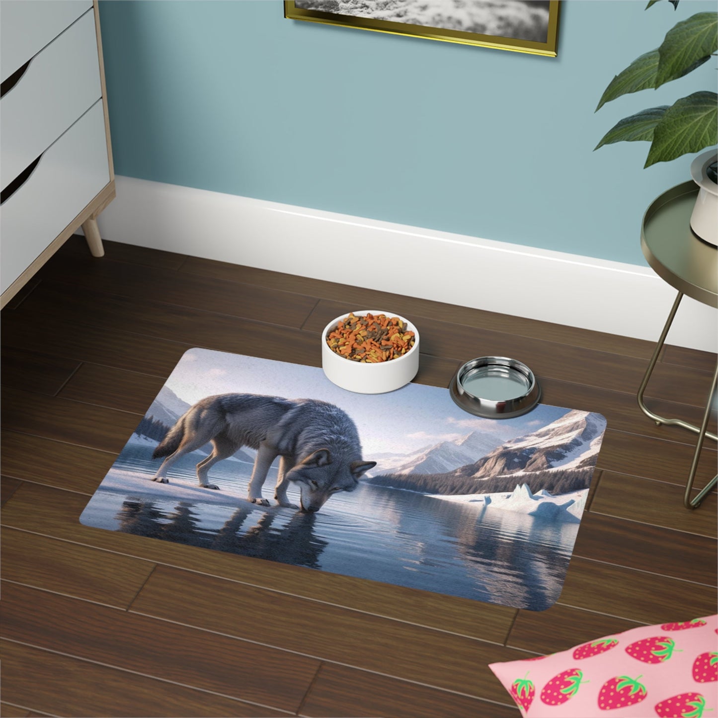 Tapis antidérapant pour animaux de compagnie – Tapis d'alimentation étanche pour chiens