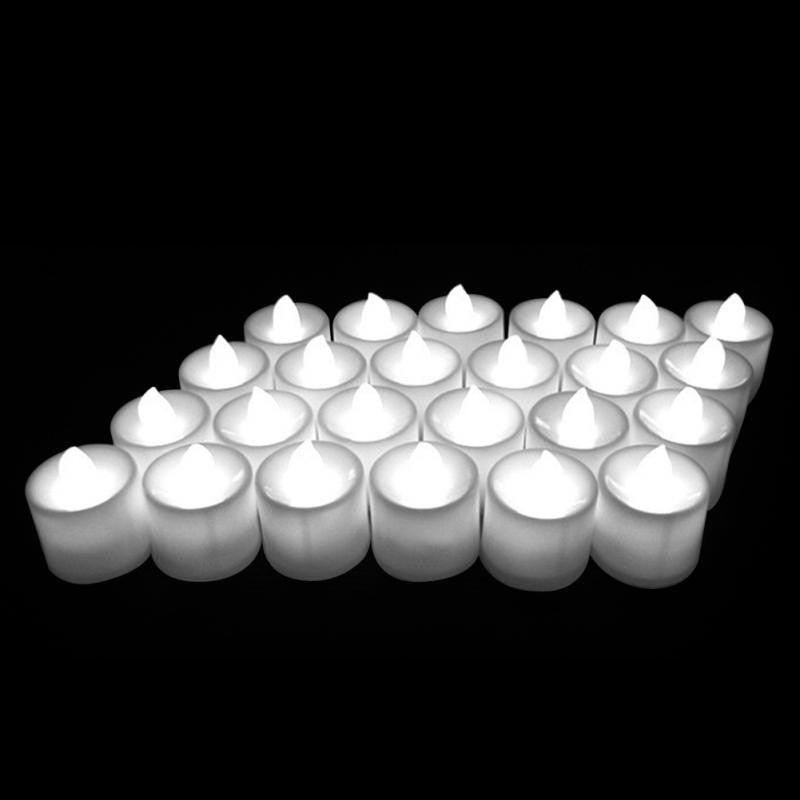 12Pcs Electronic LED Tea Light Candles Flickering Bulb Battery Operated Flameless LED Tea Light for Seasonal & Festival Celebration Electric Fake Candle Realistic Battery-Powered Flameless Candles for Home Bedroom Party Wedding Festival Decor