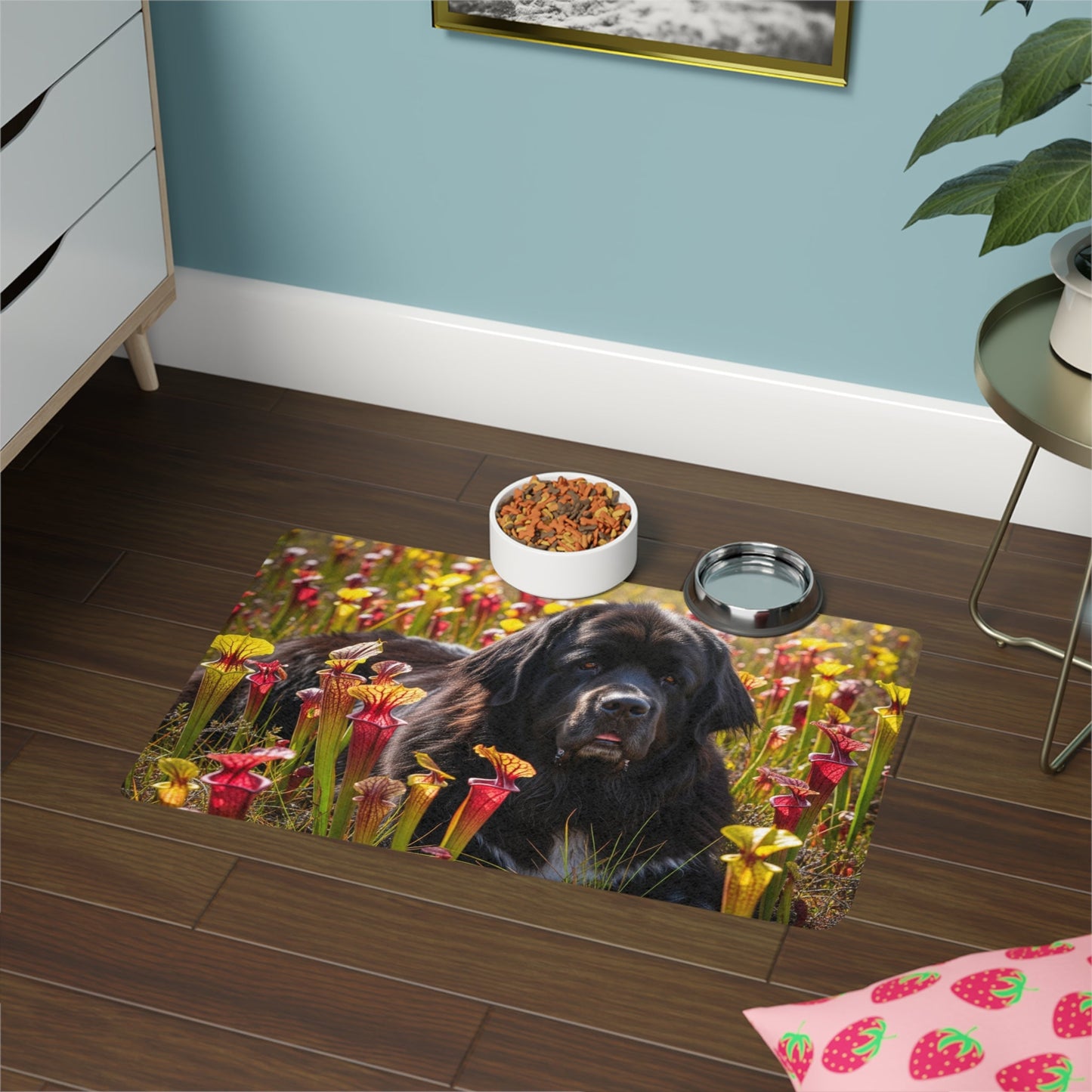 Tapis antidérapant pour animaux de compagnie – Tapis d'alimentation étanche pour chiens