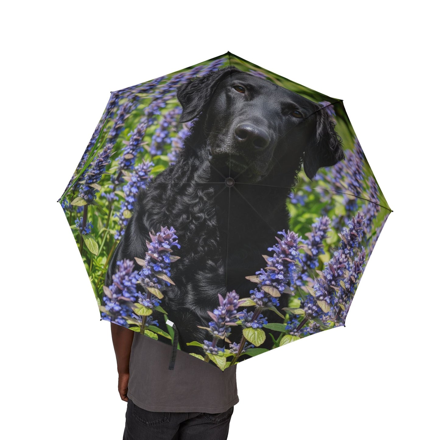 Parapluie semi-automatique 48" – Grand parapluie de voyage coupe-vent