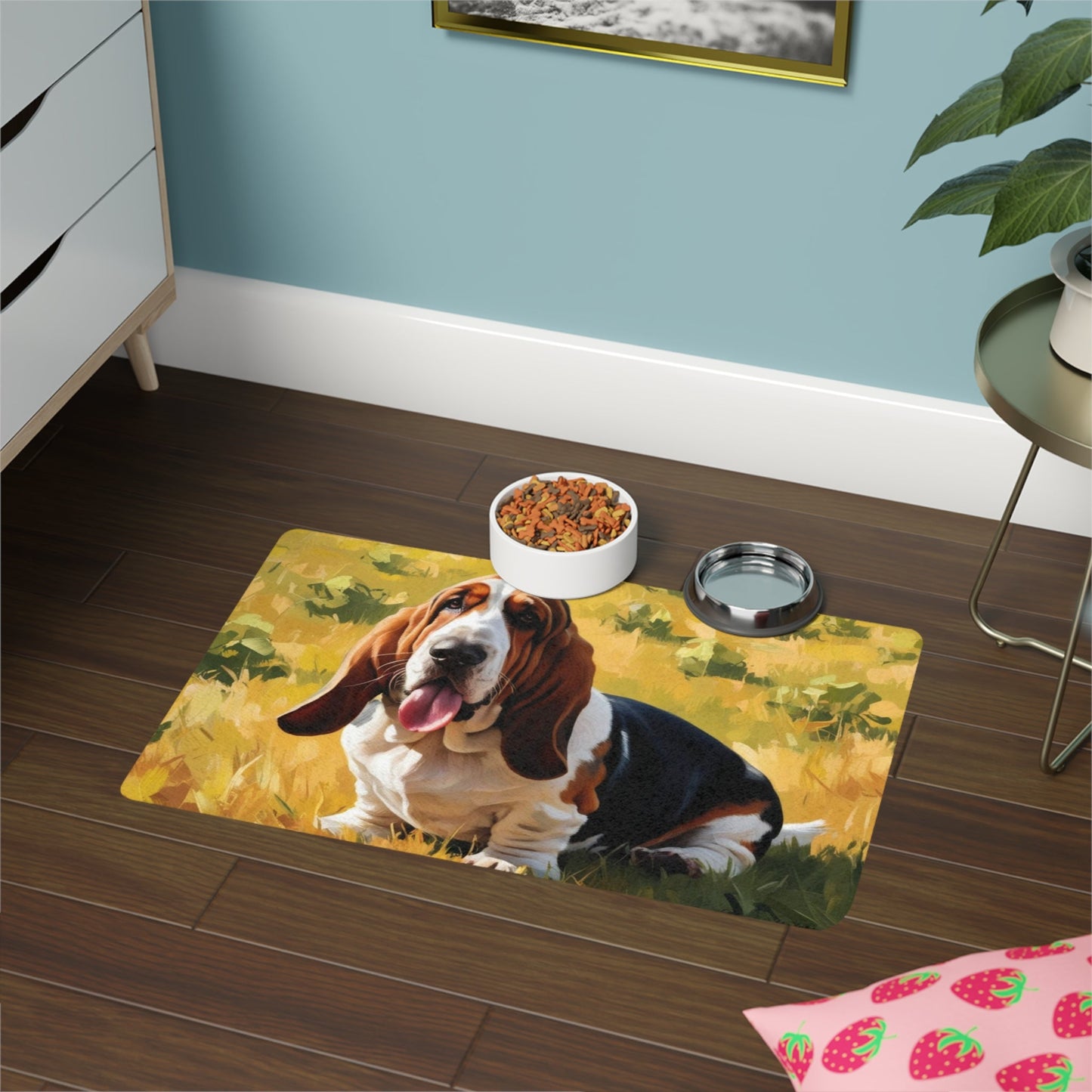 Tapis antidérapant pour animaux de compagnie – Tapis de repas imperméable pour chiens