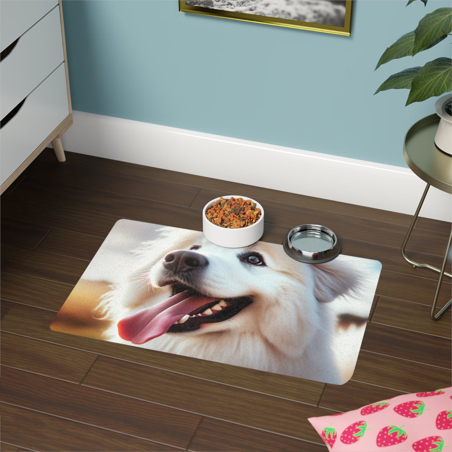 Tapis antidérapant pour animaux de compagnie – Tapis d'alimentation étanche pour chiens