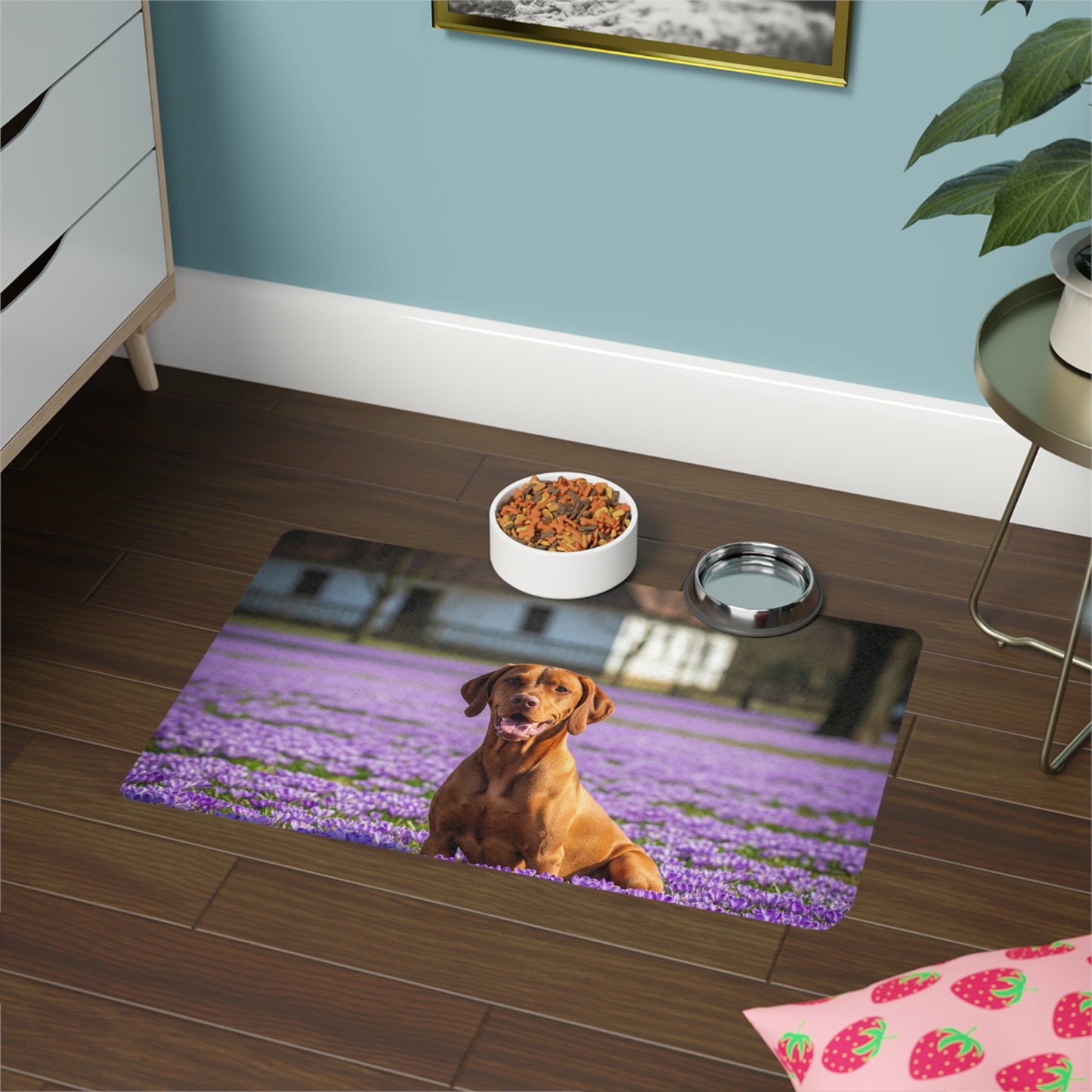 Tapis antidérapant pour animaux de compagnie – Tapis d'alimentation étanche pour chiens