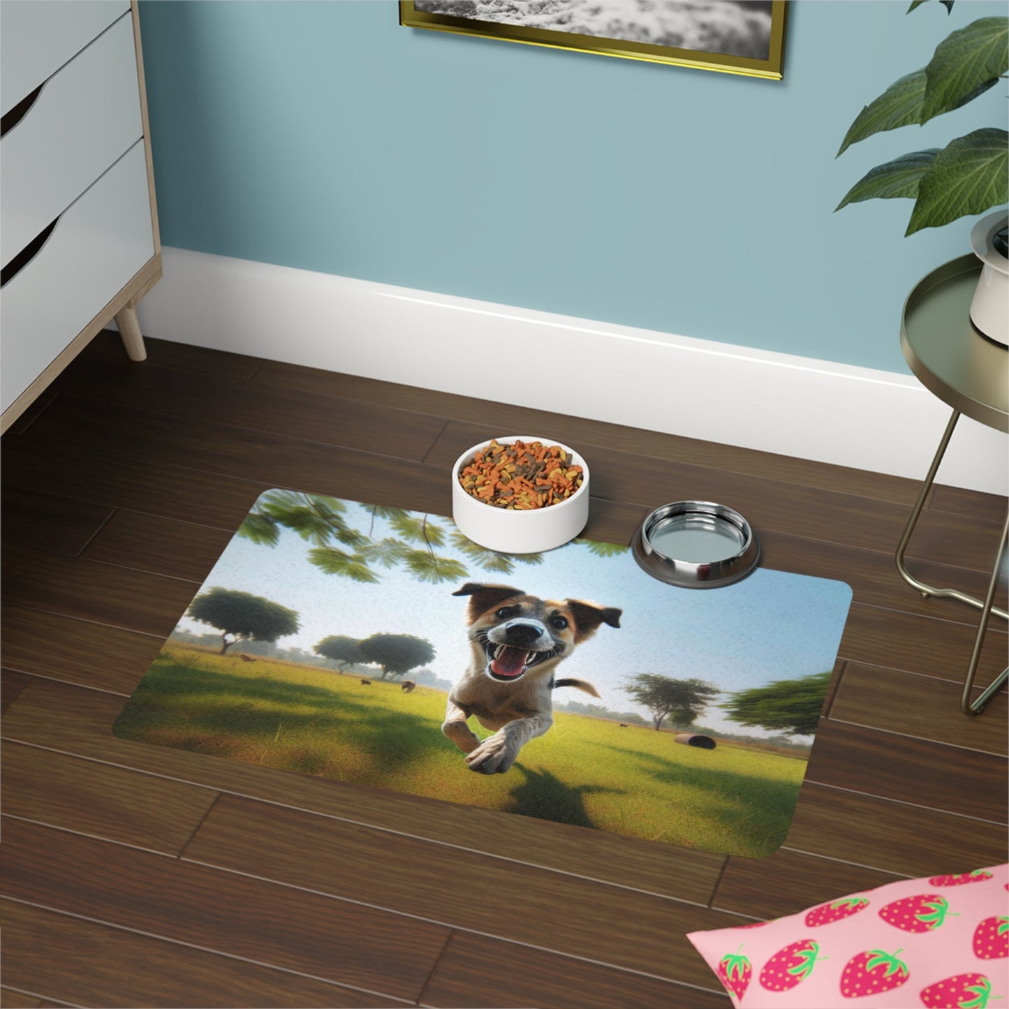 Tapis antidérapant pour animaux de compagnie – Tapis d'alimentation étanche pour chiens