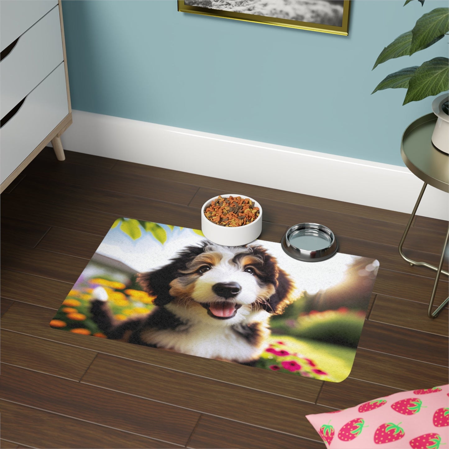 Tapis antidérapant pour animaux de compagnie – Tapis d'alimentation étanche pour chiens