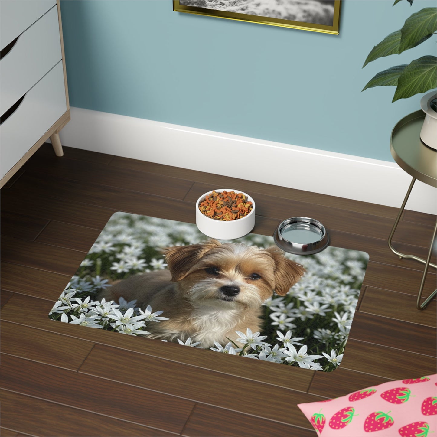 Tapis antidérapant pour animaux de compagnie – Tapis d'alimentation étanche pour chiens