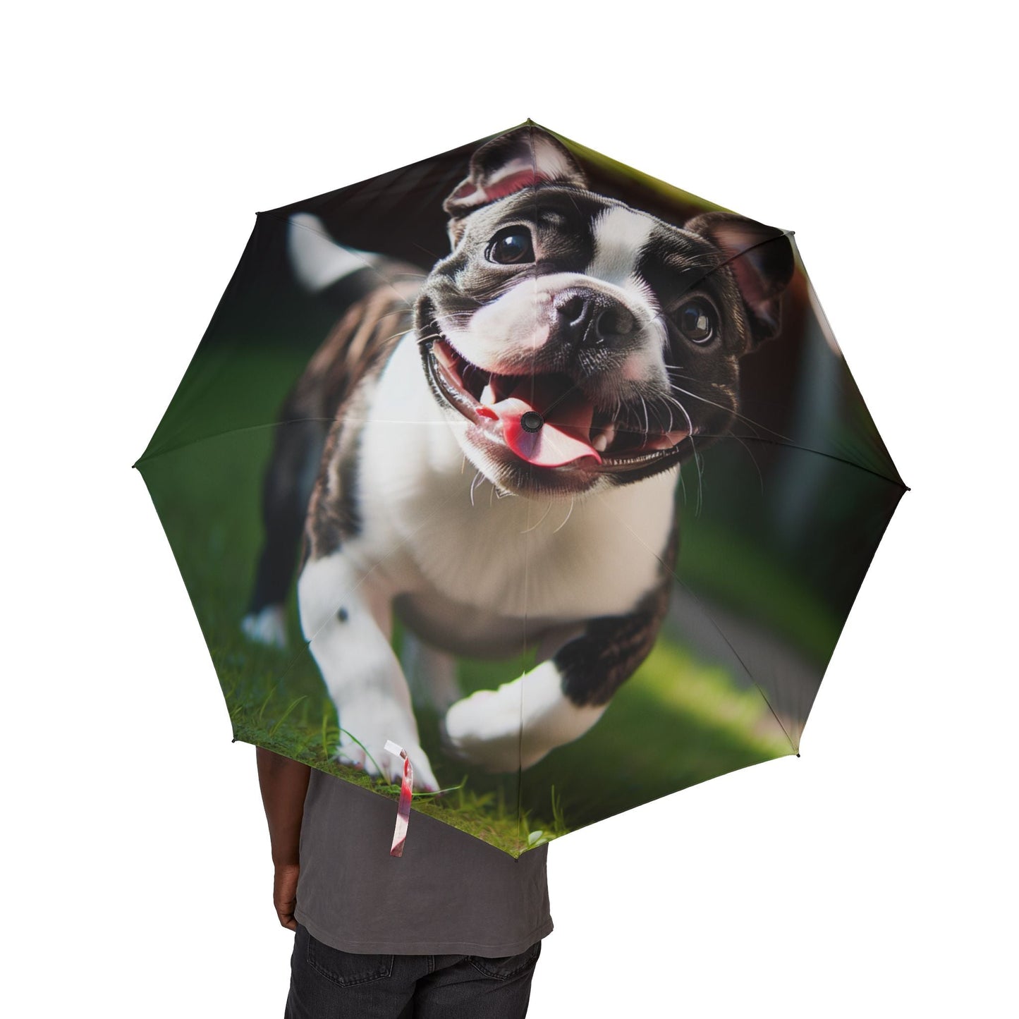 122 cm halbautomatischer Regenschirm – winddichter großer Reise-Regenschirm