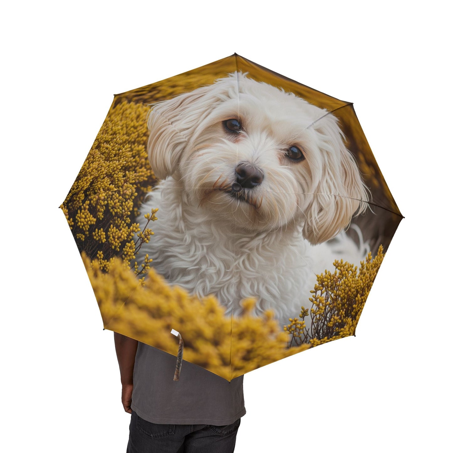 48" Semi-Automatic Umbrella – Windproof Large Travel Rain Umbrella