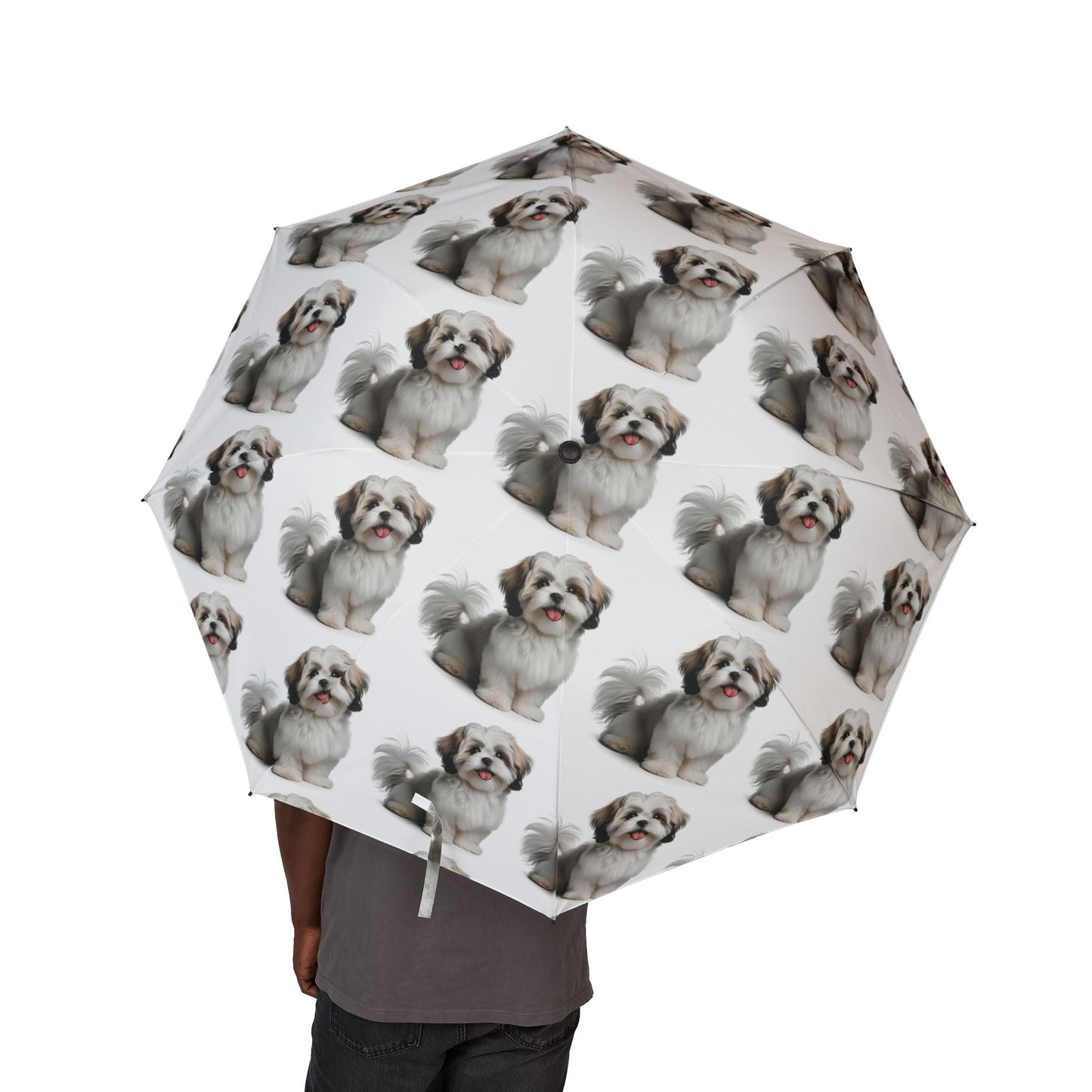 Parapluie semi-automatique 48" – Grand parapluie de voyage coupe-vent