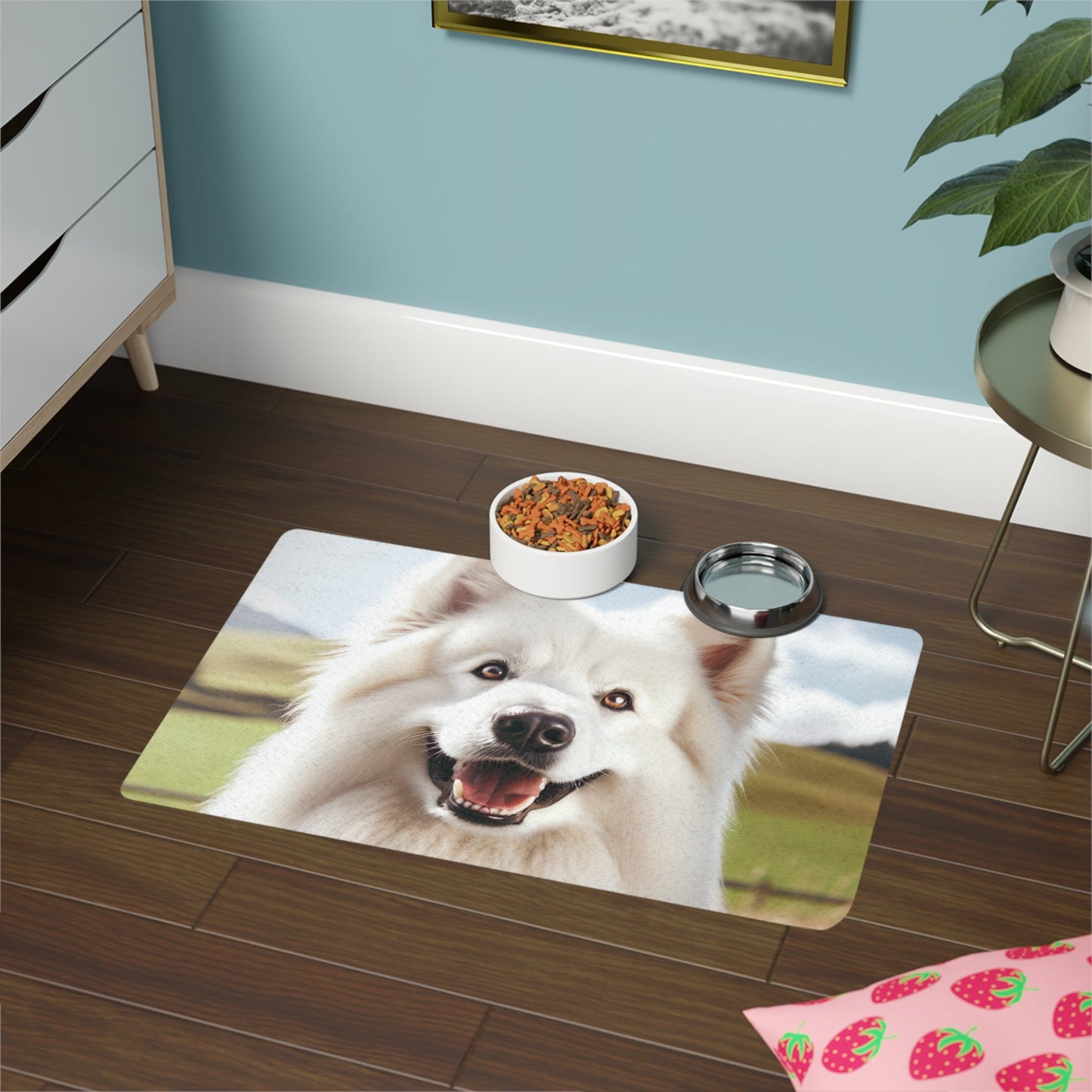Tapis d'alimentation antidérapant pour animaux de compagnie – Tapis étanche pour chiens