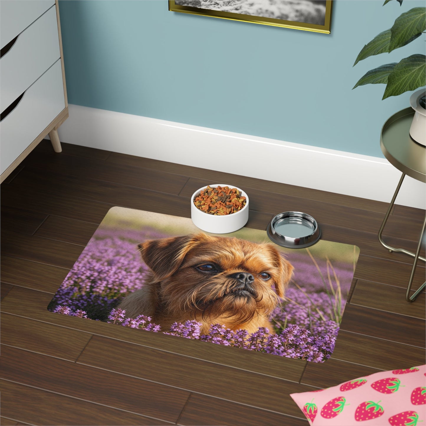 Tapis antidérapant pour animaux de compagnie – Tapis d'alimentation étanche pour chiens