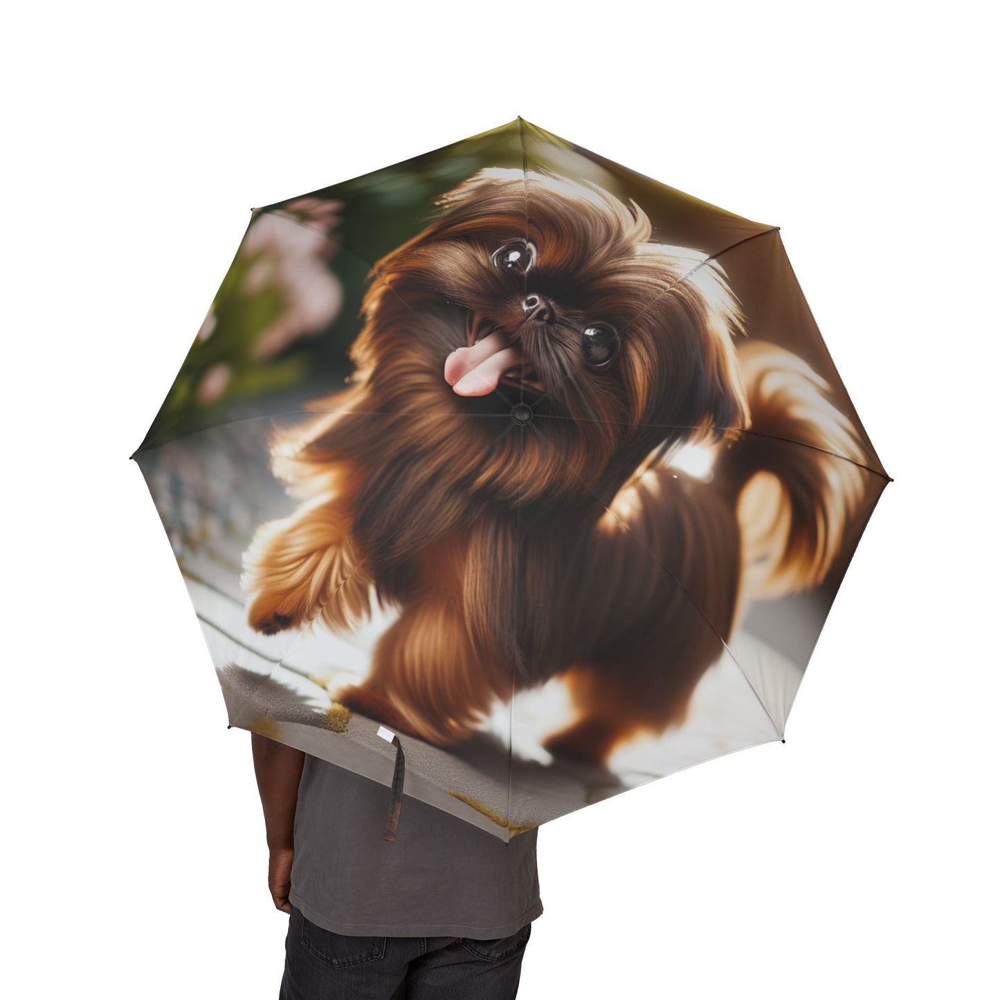 Parapluie semi-automatique 48" – Grand parapluie de voyage coupe-vent