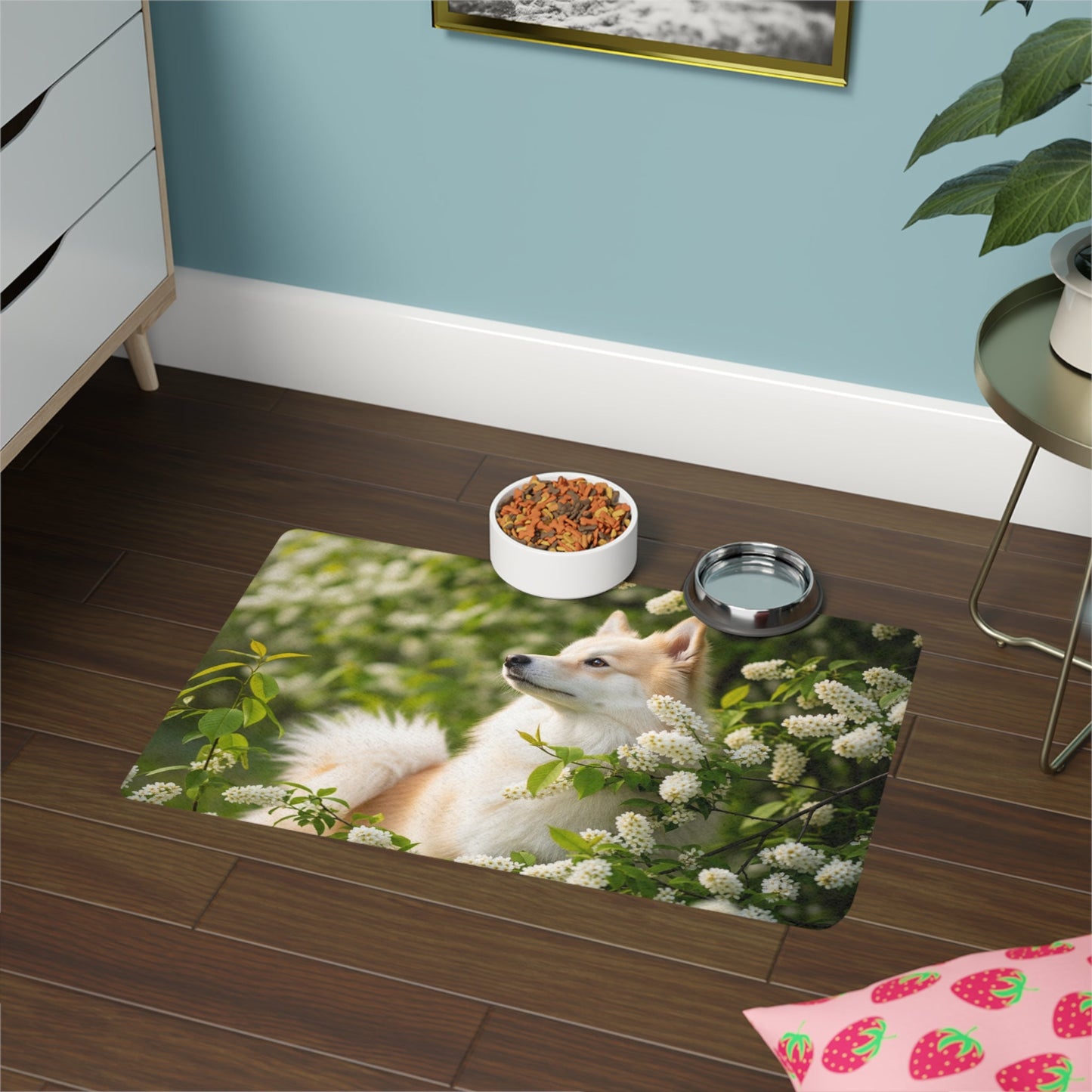 Tapis antidérapant pour animaux de compagnie – Tapis d'alimentation étanche pour chiens