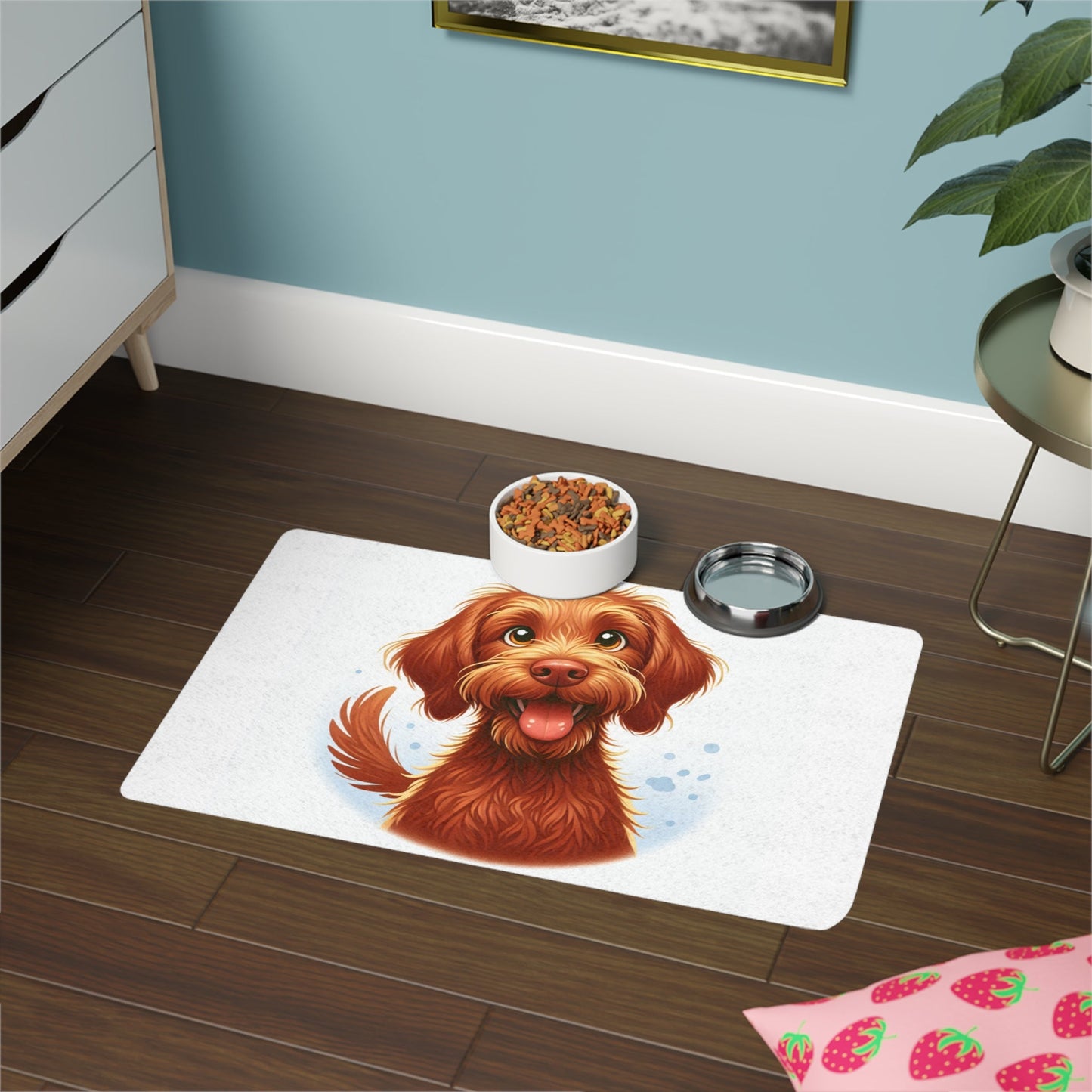 Tapis antidérapant pour animaux de compagnie – Tapis d'alimentation étanche pour chiens