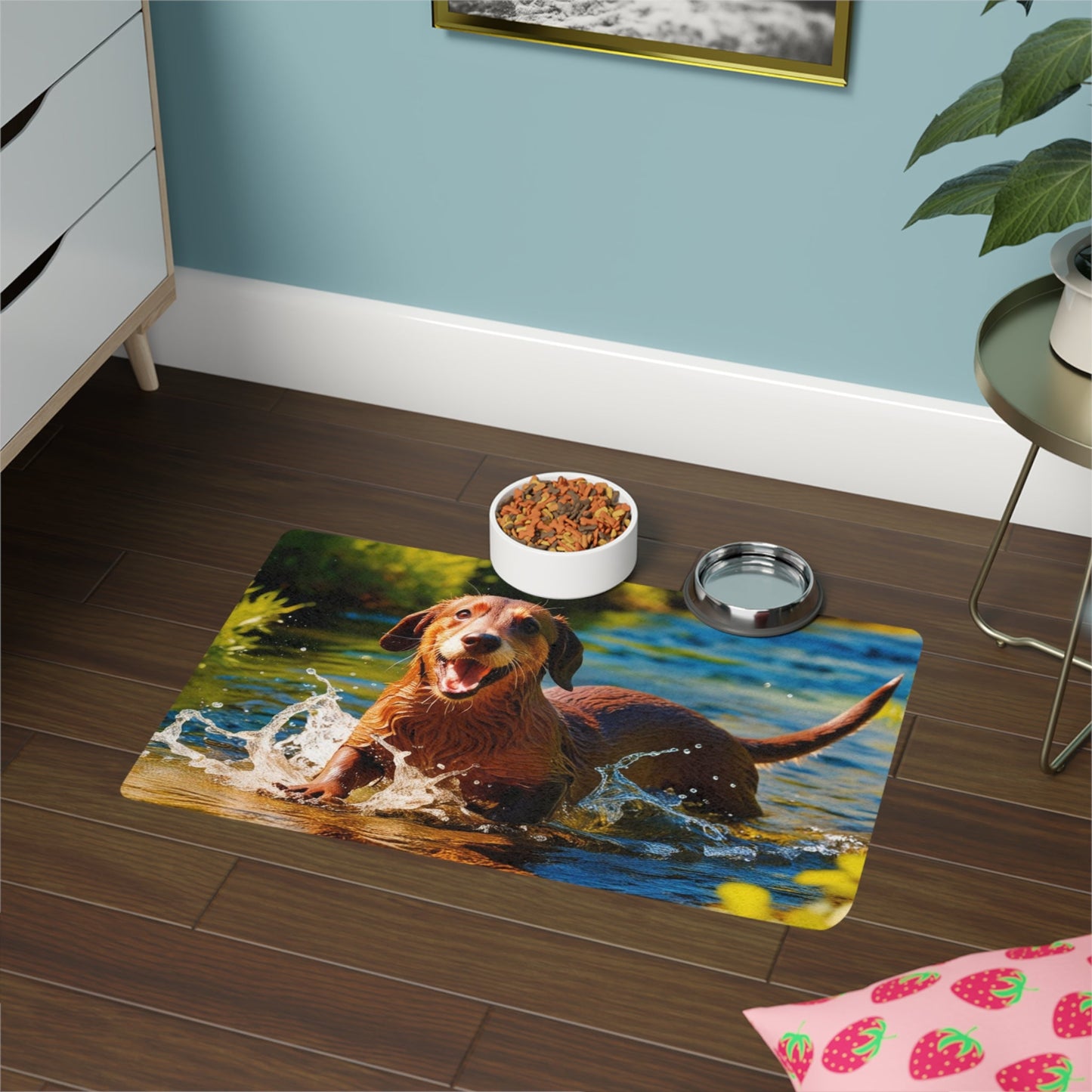 Non-Slip Pet Food Mat – Waterproof Feeding Mat for Dogs
