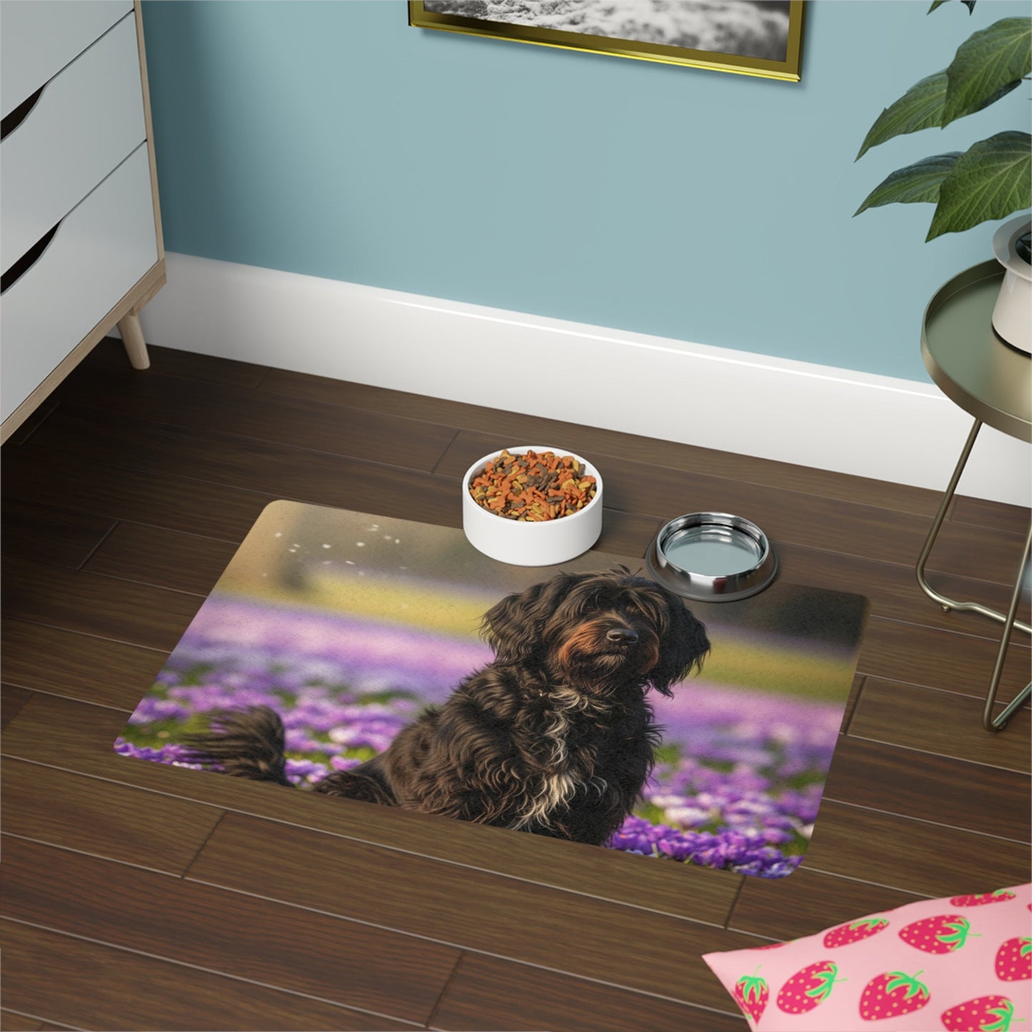 Tapis antidérapant pour animaux de compagnie – Tapis d'alimentation étanche pour chiens