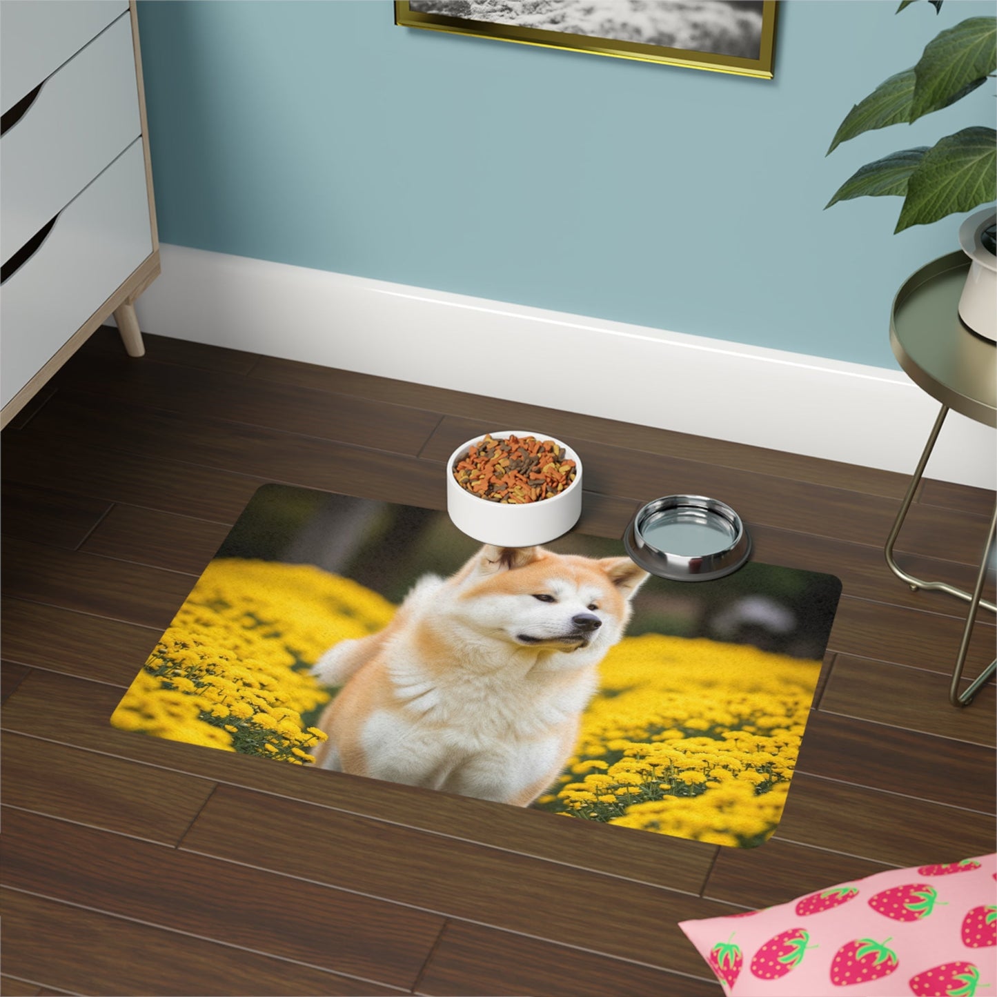 Tapis antidérapant pour animaux de compagnie – Tapis d'alimentation étanche pour chiens