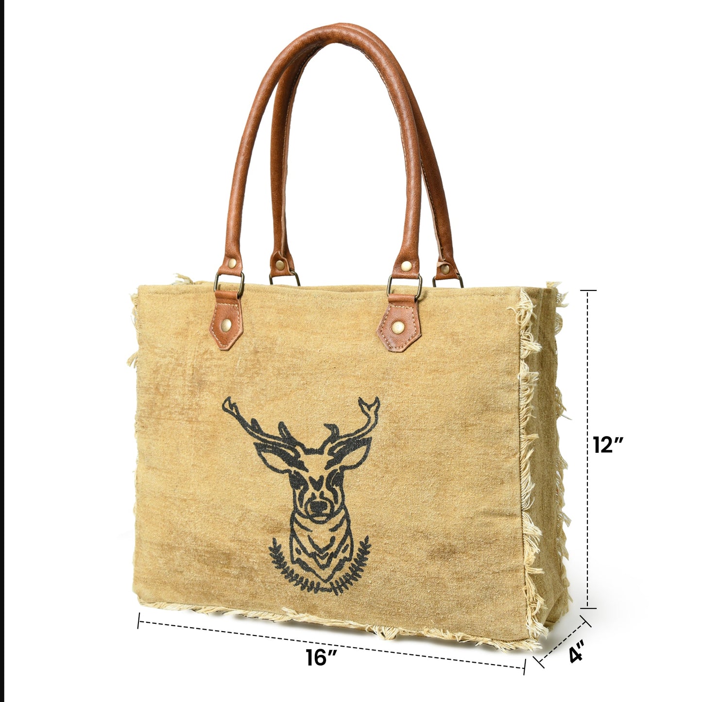 Nordic Charm Canvas-Schultertasche