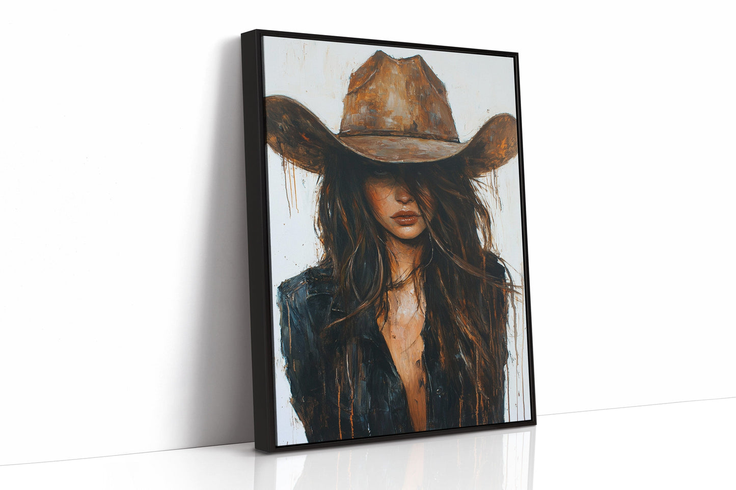 Whiskey Dust – Kühner Western-Cowgirl-Druck