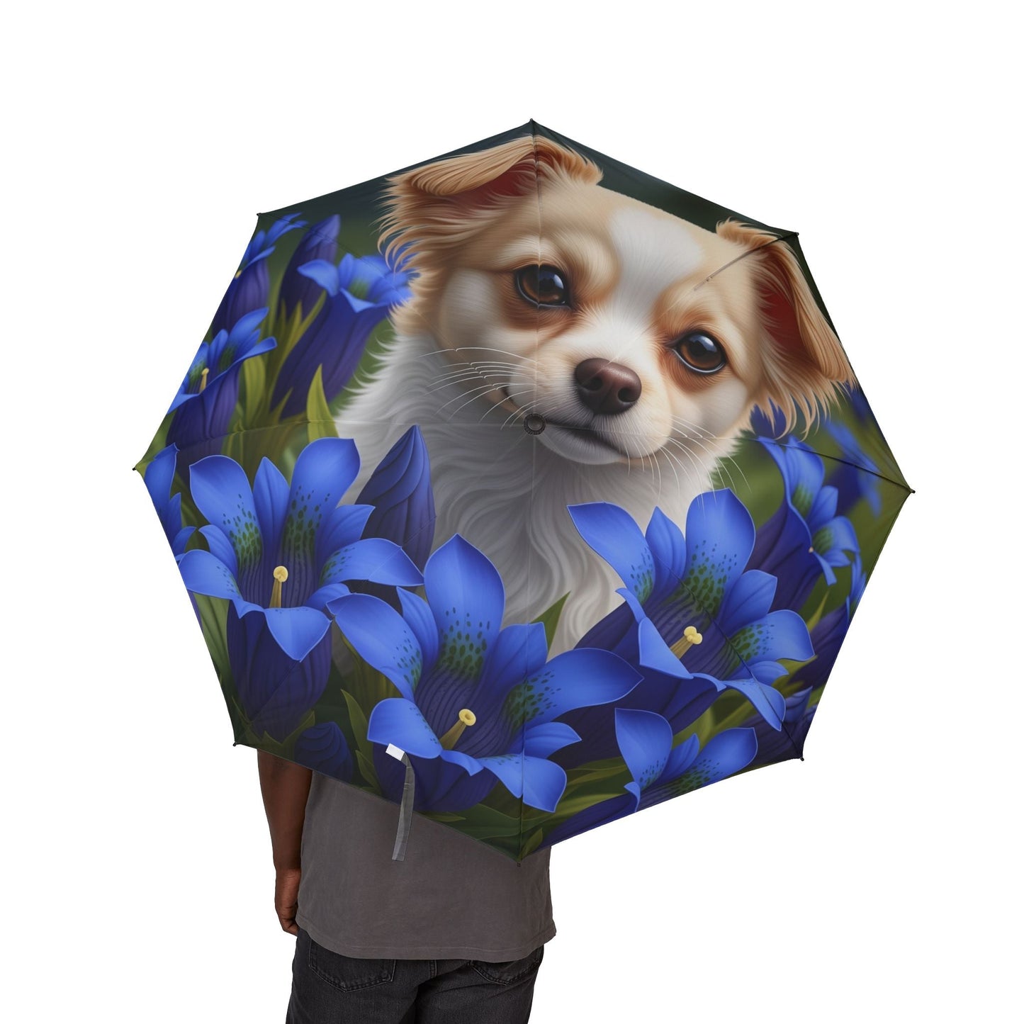 48" Semi-Automatic Umbrella – Windproof Large Travel Rain Umbrella